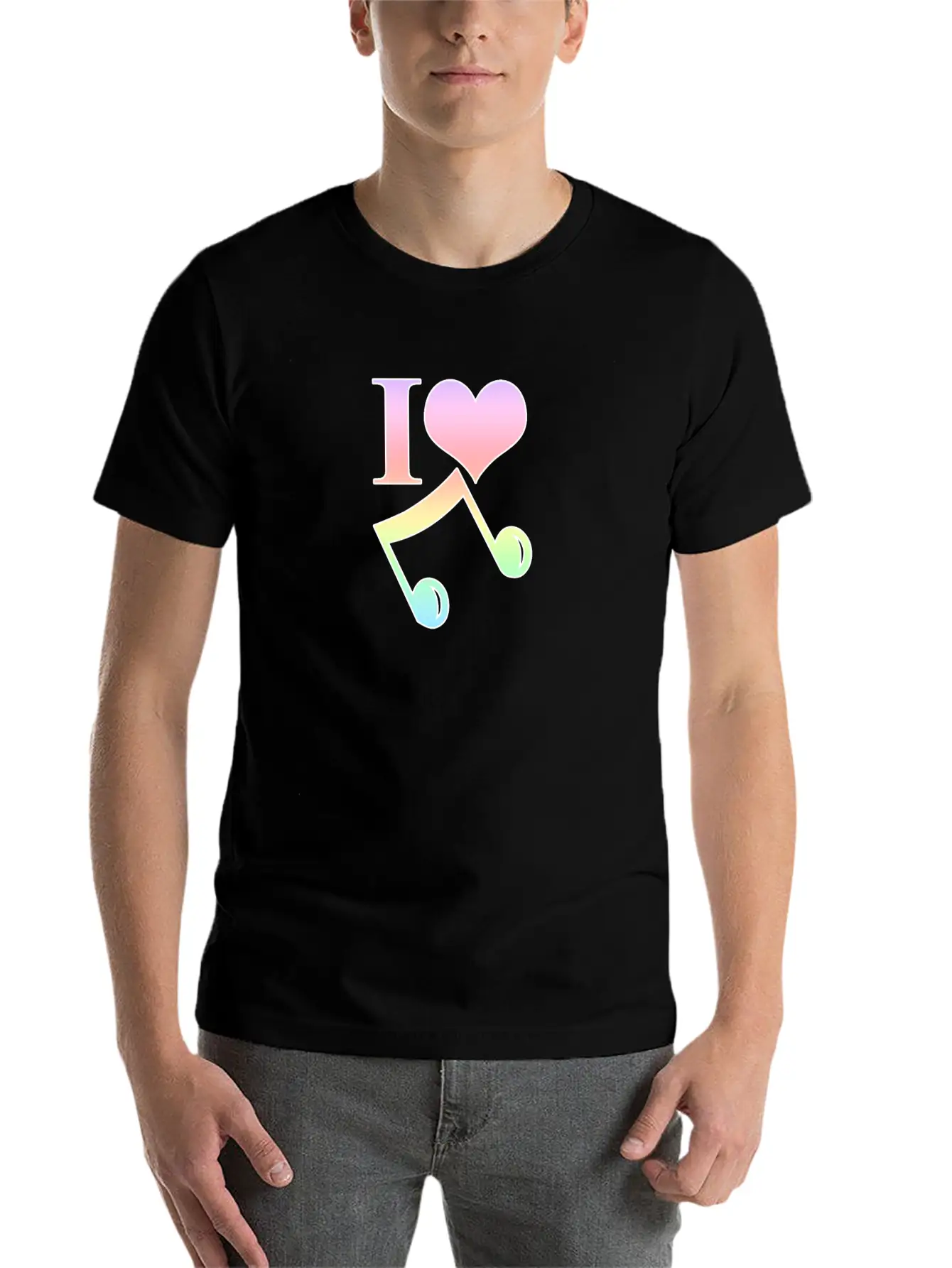 Music Musician Musical Notes Clef Gift Stylish Everyday T-Shirt – Unisex Basic Cotton Tee