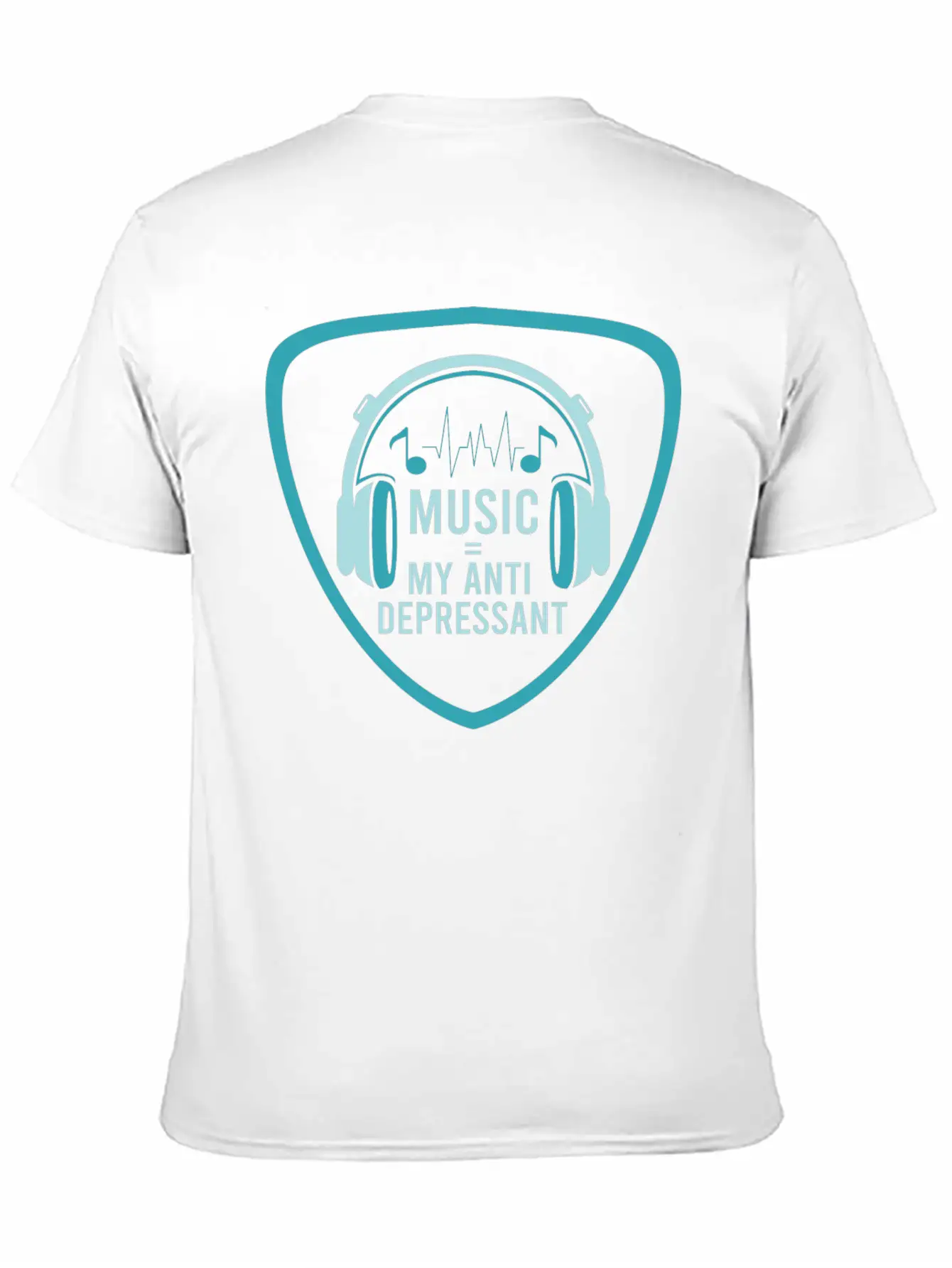MUSIC MY ANTIDEPRESSANT Stylish Everyday T-Shirt – Unisex Basic Cotton Tee