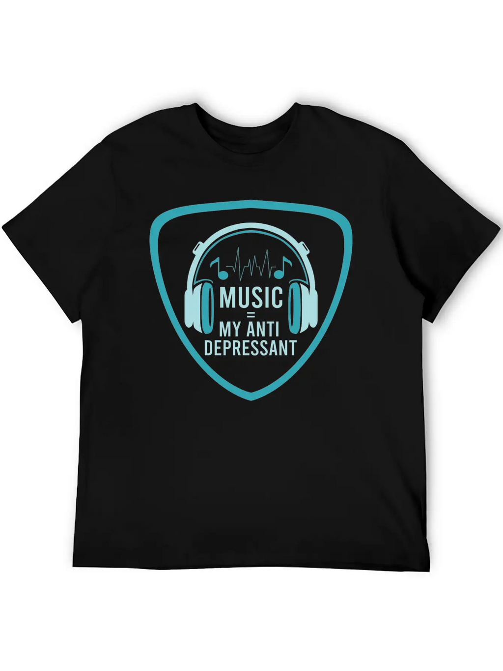 MUSIC MY ANTIDEPRESSANT Stylish Everyday T-Shirt – Unisex Basic Cotton Tee