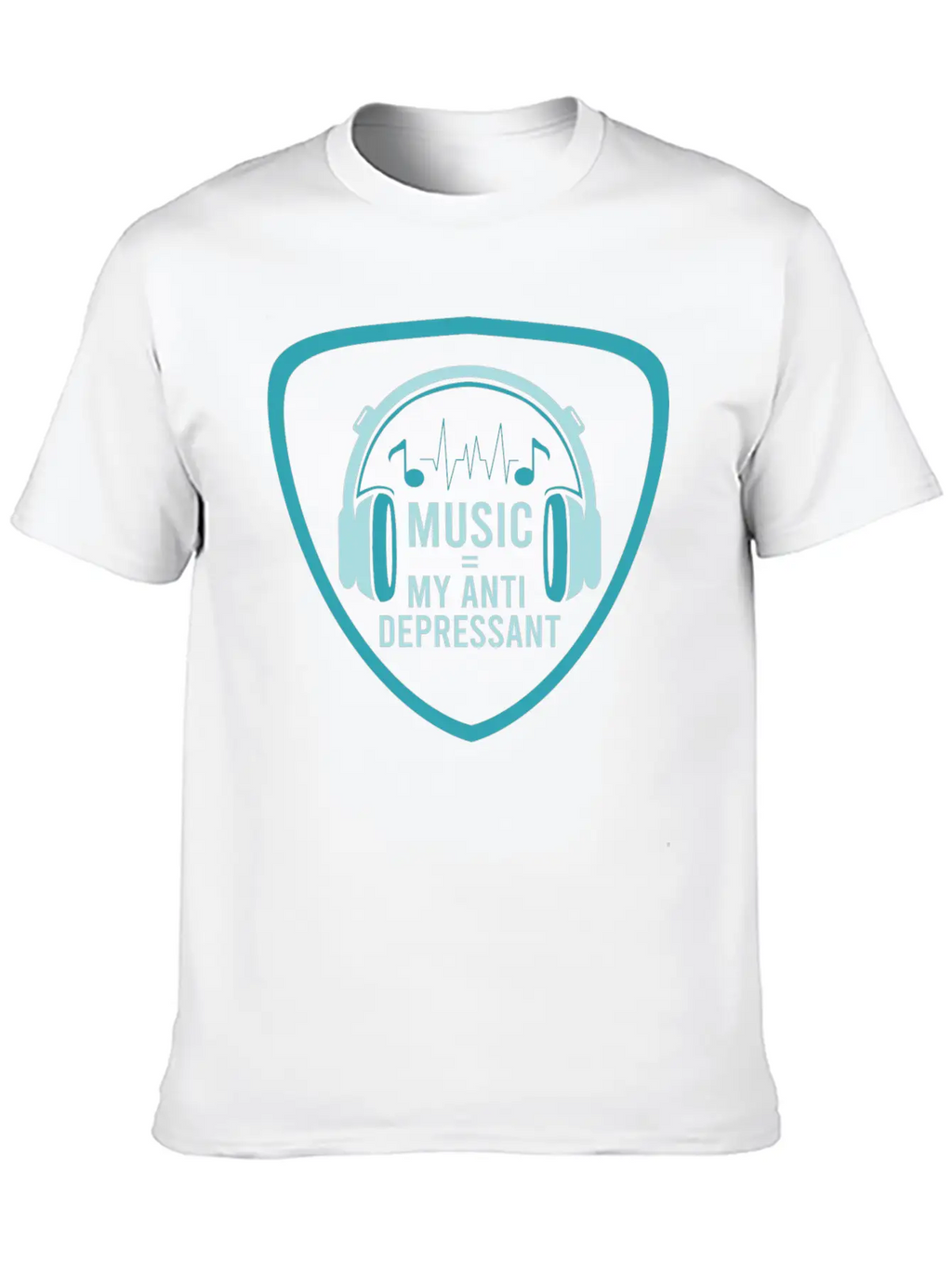 MUSIC MY ANTIDEPRESSANT Stylish Everyday T-Shirt – Unisex Basic Cotton Tee