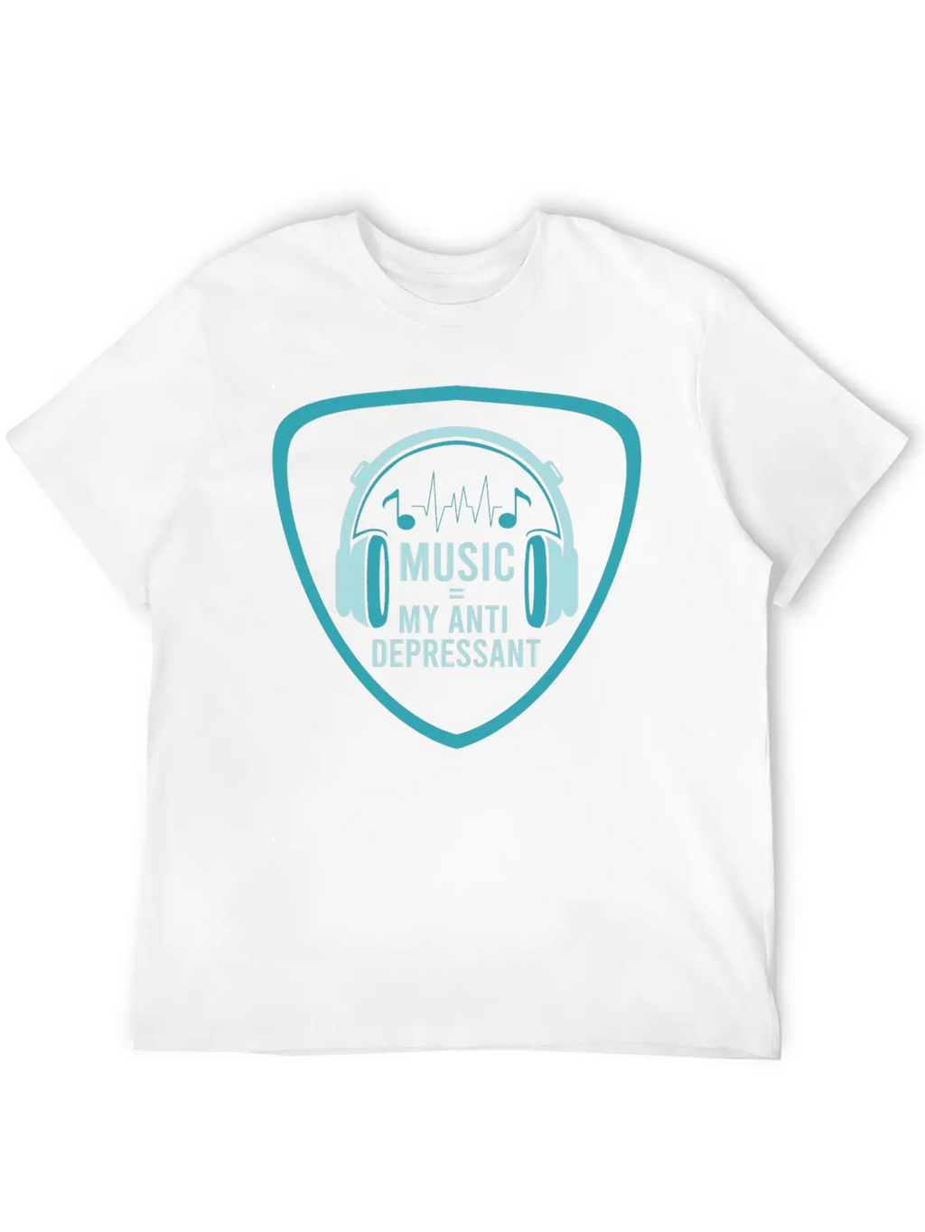 MUSIC MY ANTIDEPRESSANT Stylish Everyday T-Shirt – Unisex Basic Cotton Tee