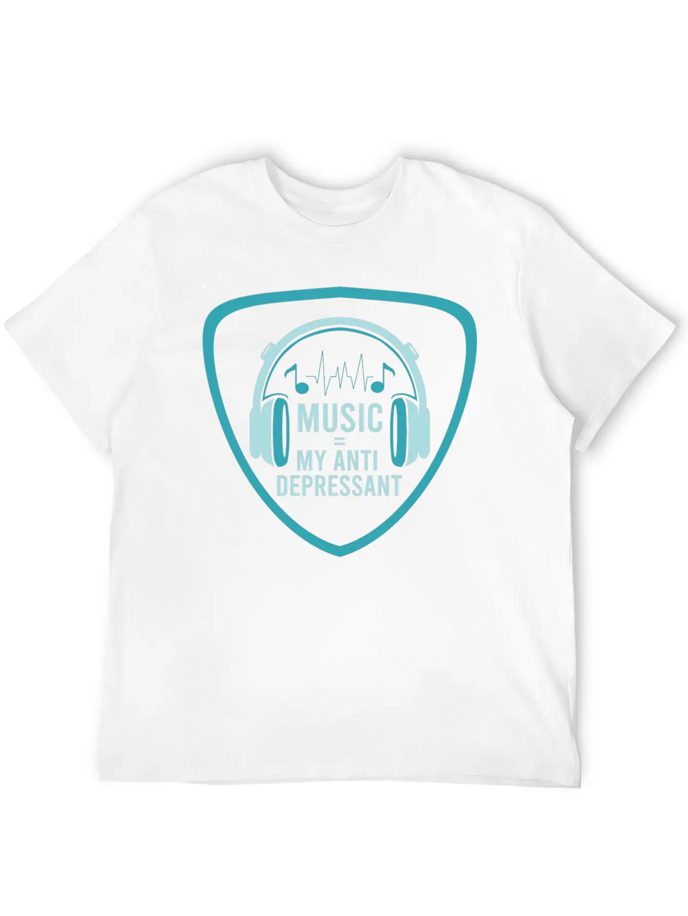 MUSIC MY ANTIDEPRESSANT Stylish Everyday T-Shirt – Unisex Basic Cotton Tee