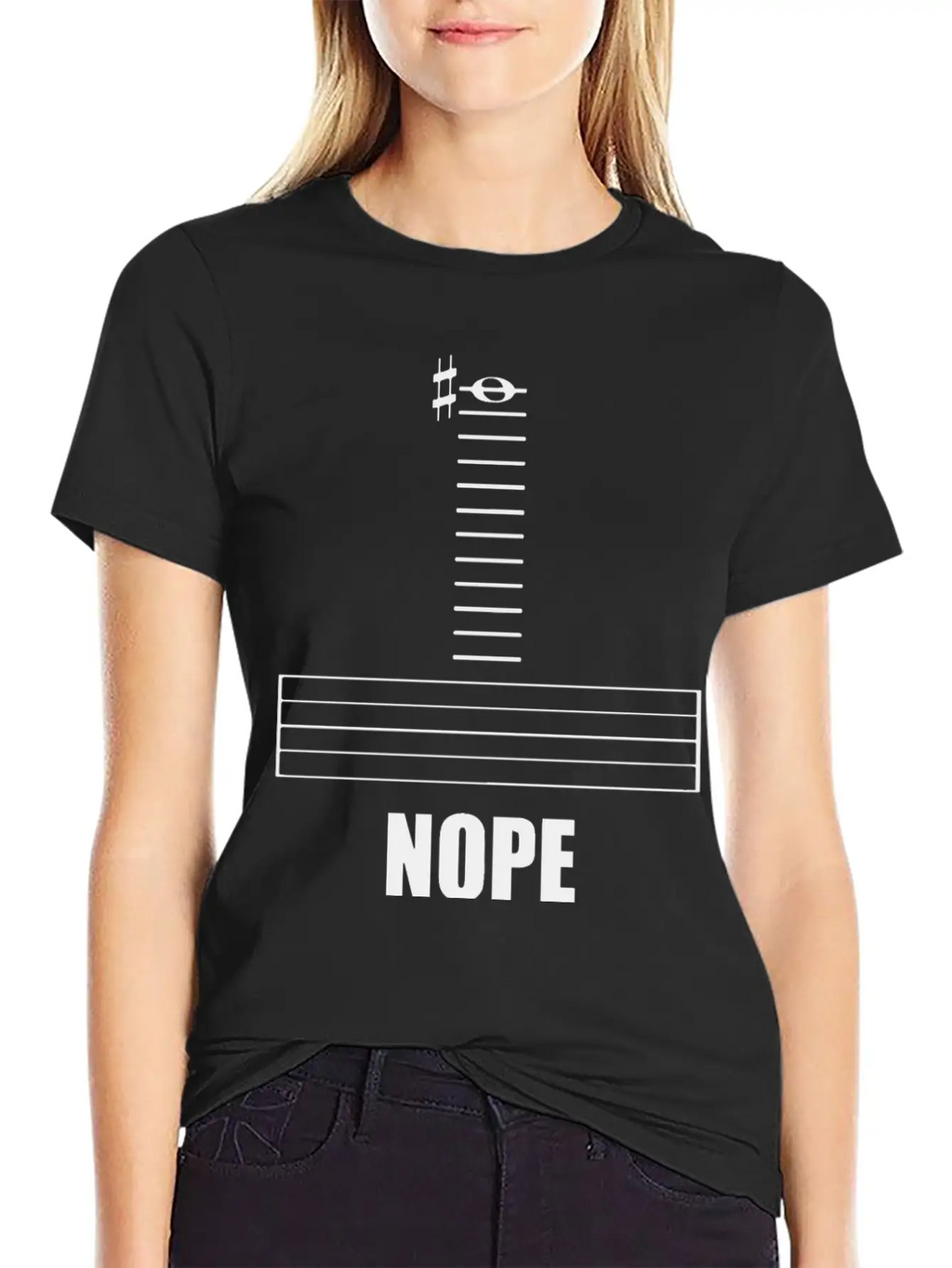 Music Nope Stylish Everyday T-Shirt – Unisex Basic Cotton Tee