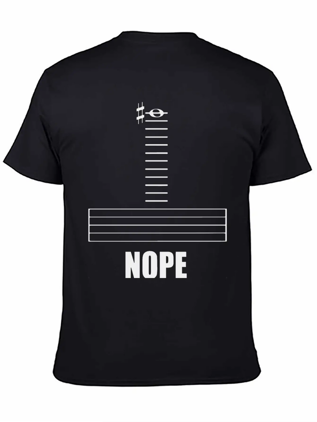 Music Nope Stylish Everyday T-Shirt – Unisex Basic Cotton Tee