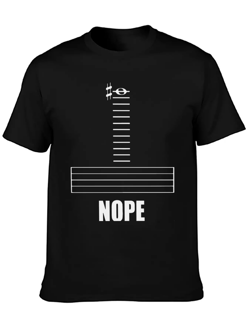 Music Nope Stylish Everyday T-Shirt – Unisex Basic Cotton Tee