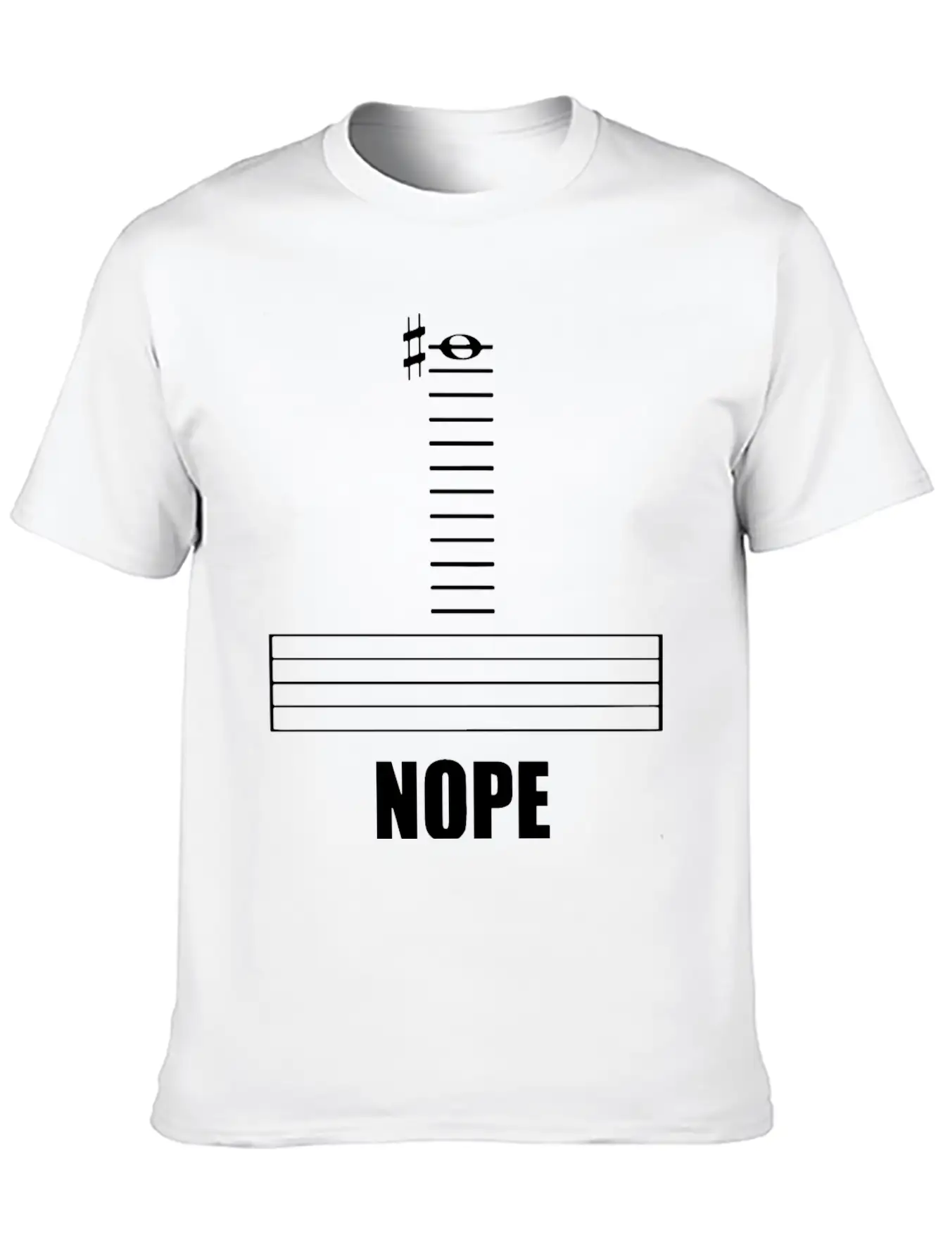 Music Nope Stylish Everyday T-Shirt – Unisex Basic Cotton Tee