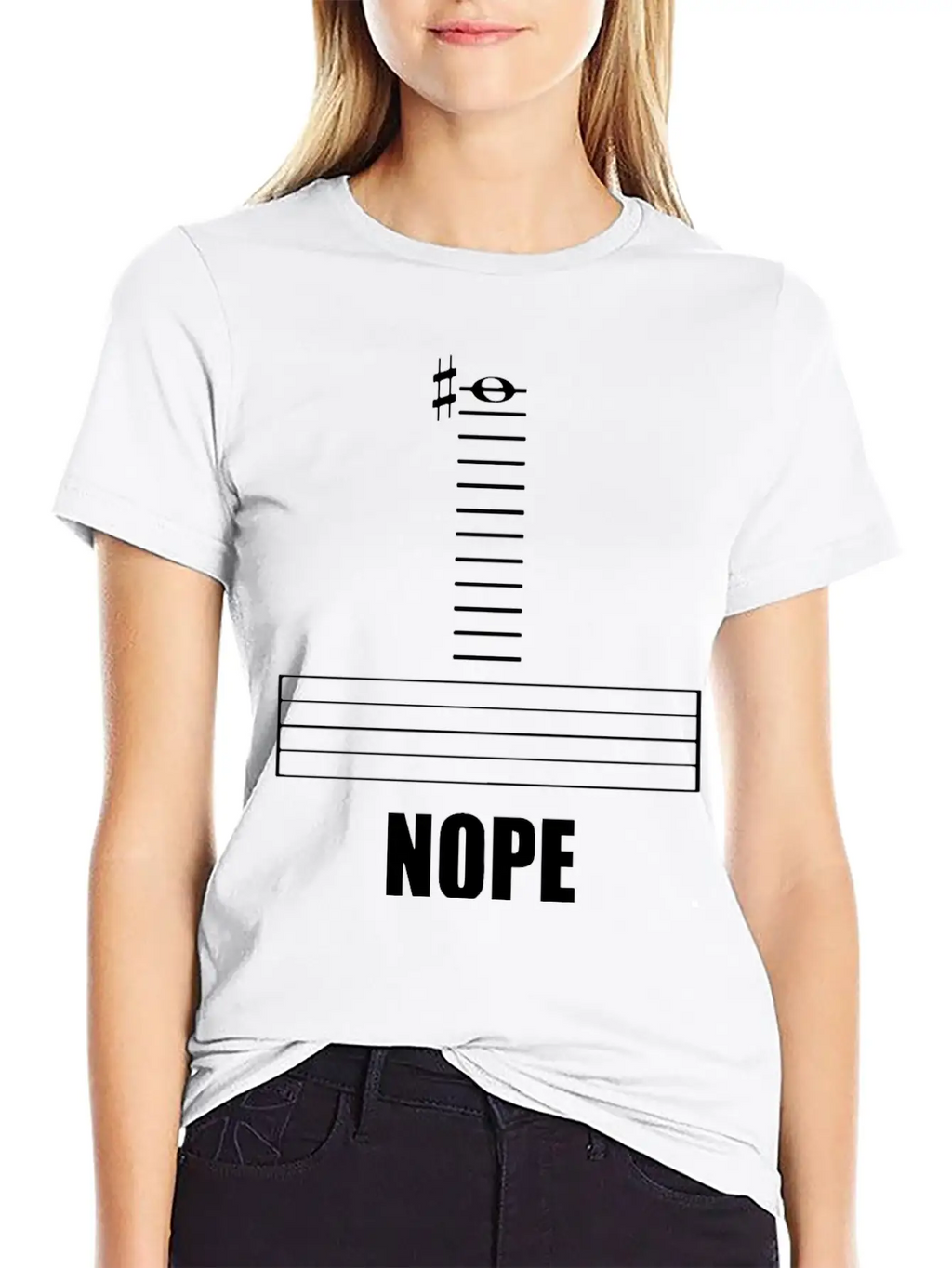 Music Nope Stylish Everyday T-Shirt – Unisex Basic Cotton Tee