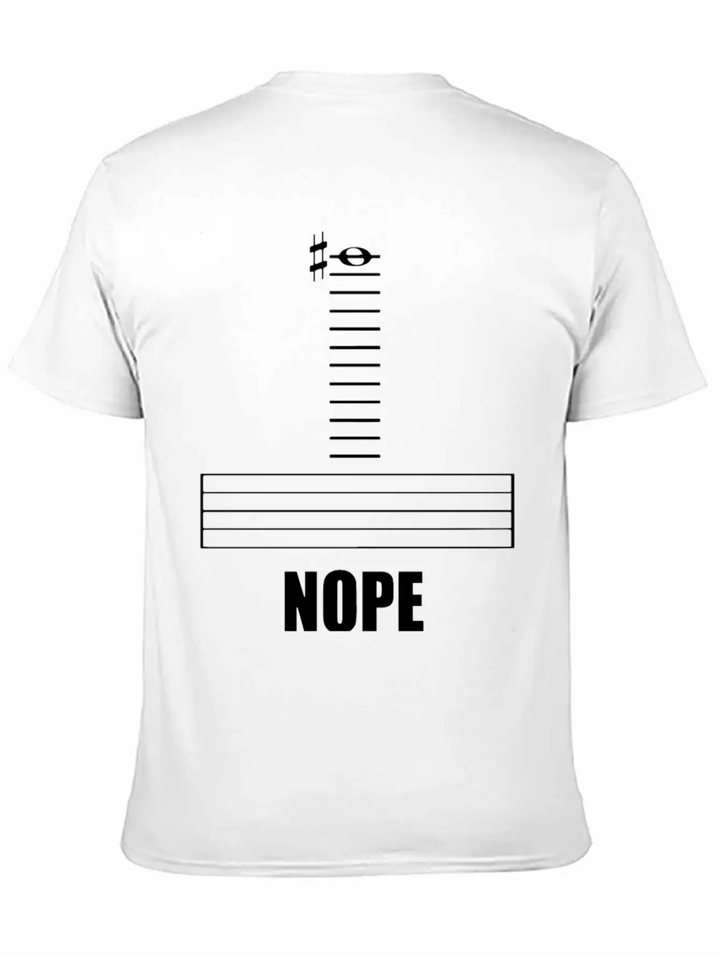 Music Nope Stylish Everyday T-Shirt – Unisex Basic Cotton Tee