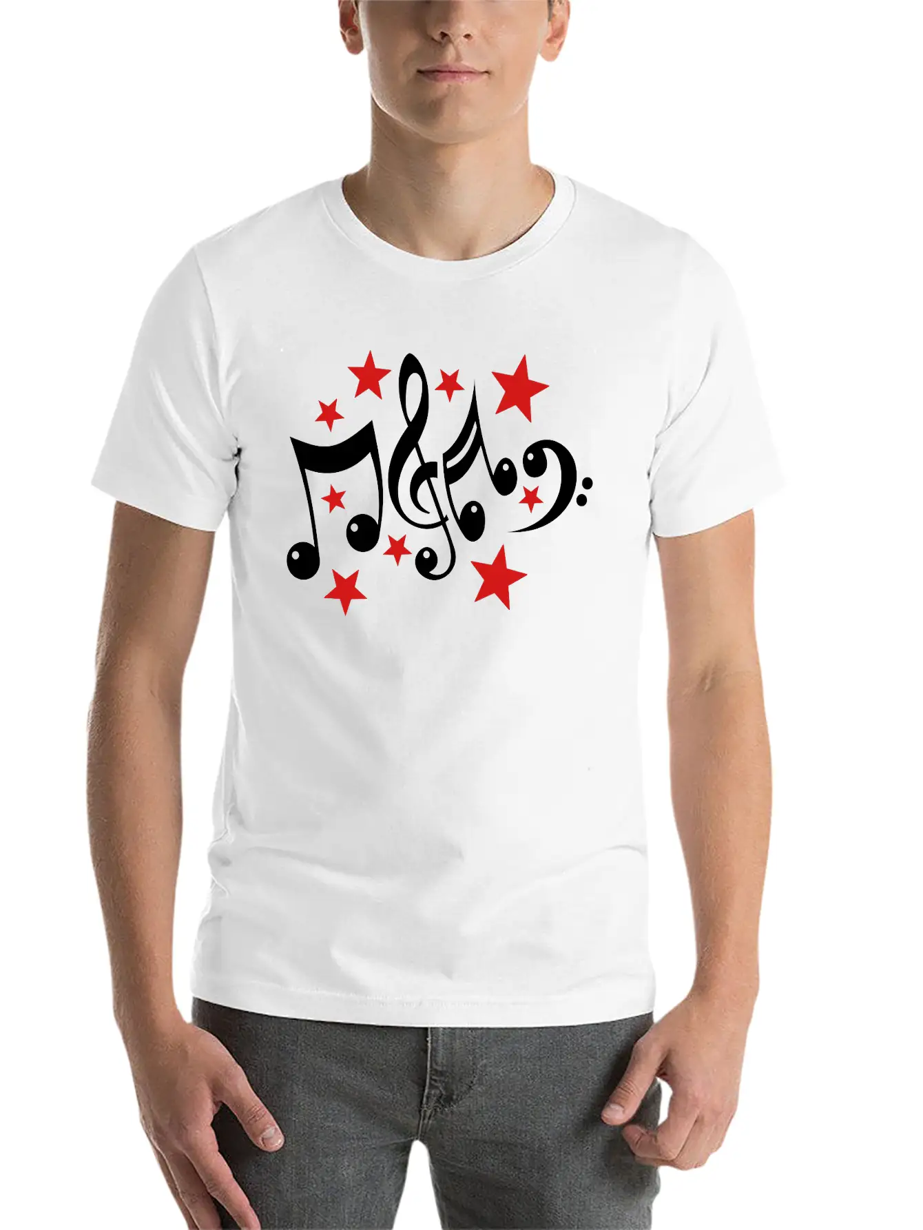 Music Notes 2c Stylish Everyday T-Shirt – Unisex Basic Cotton Tee