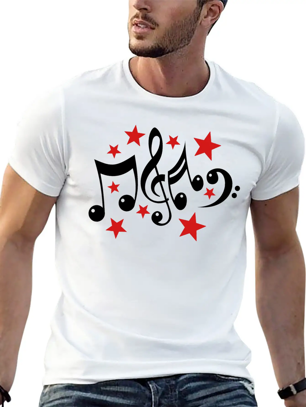 Music Notes 2c Stylish Everyday T-Shirt – Unisex Basic Cotton Tee