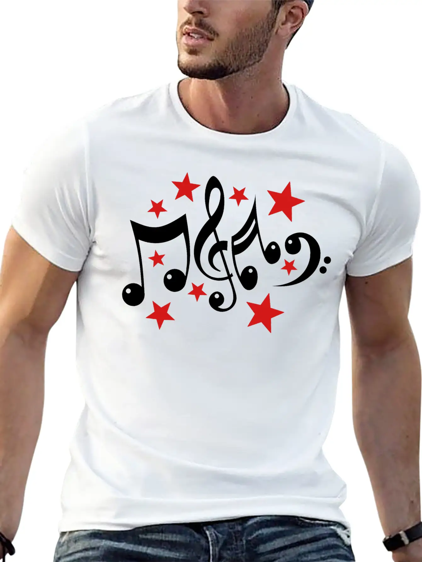 Music Notes 2c Stylish Everyday T-Shirt – Unisex Basic Cotton Tee