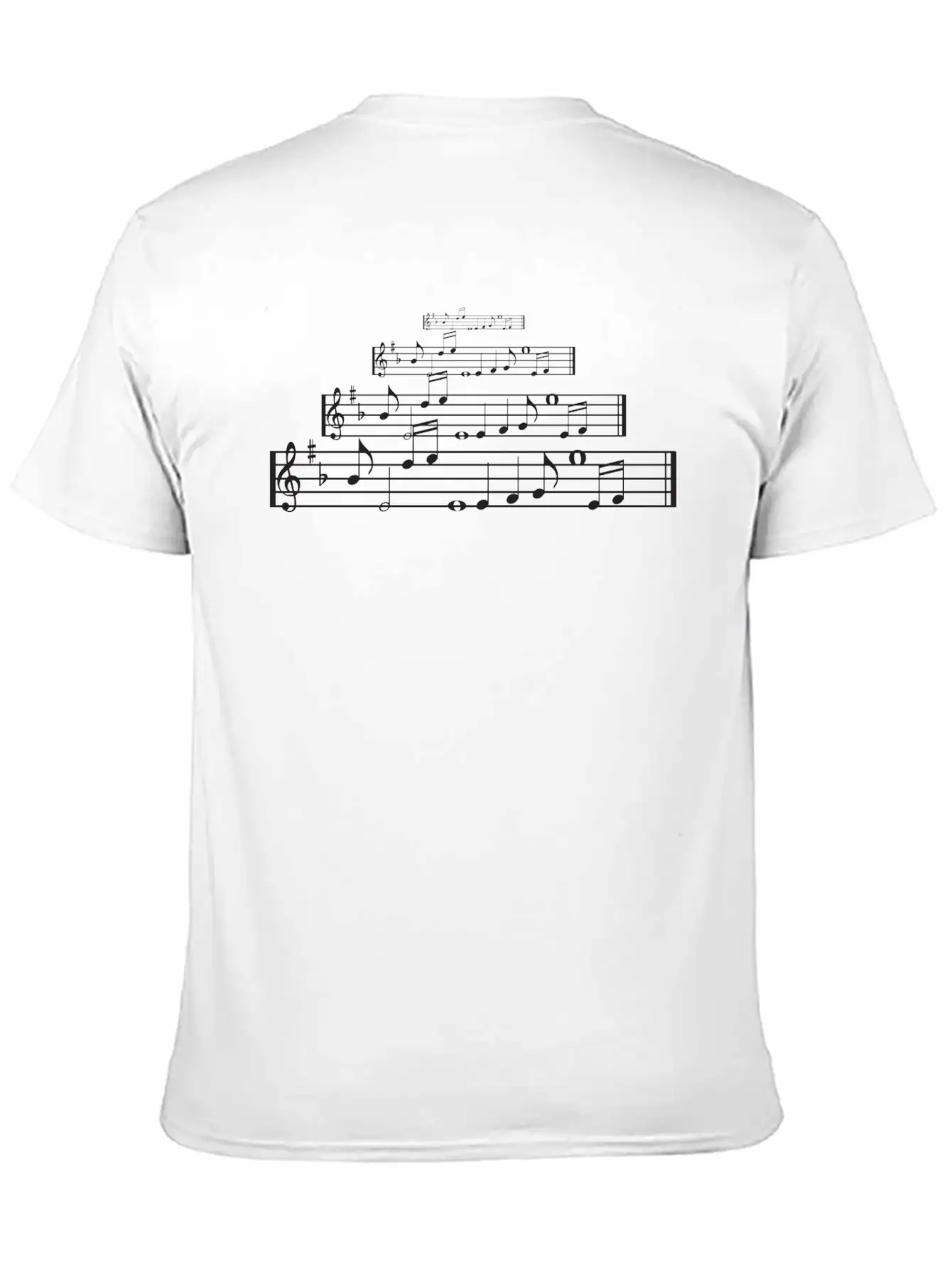 Music Notes T Shirts Unisex Short Sleeve Soft Cotton T-Shirt – Casual Everyday Wear