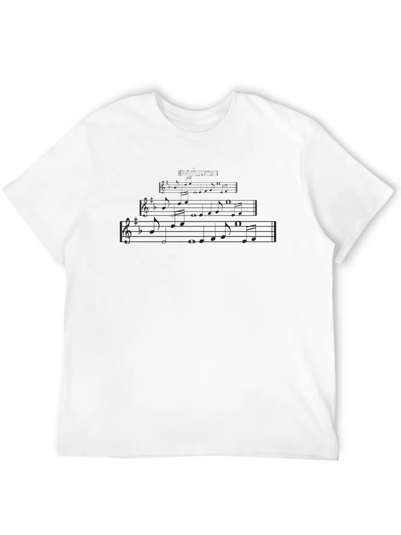 Music Notes T Shirts Unisex Short Sleeve Soft Cotton T-Shirt – Casual Everyday Wear