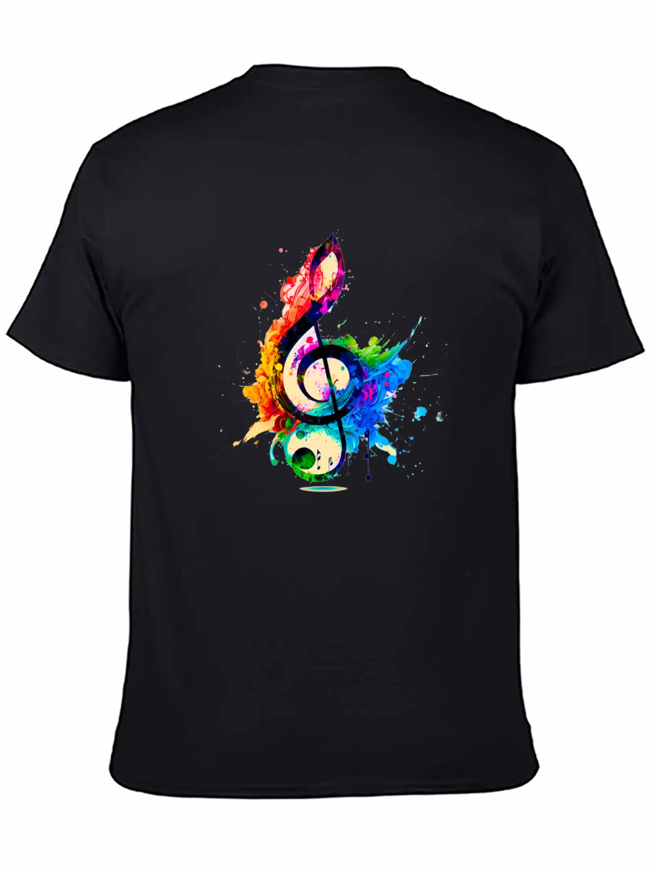 Music Of Color Casual Graphic T-Shirt – Simple And Comfortable Daily Wear