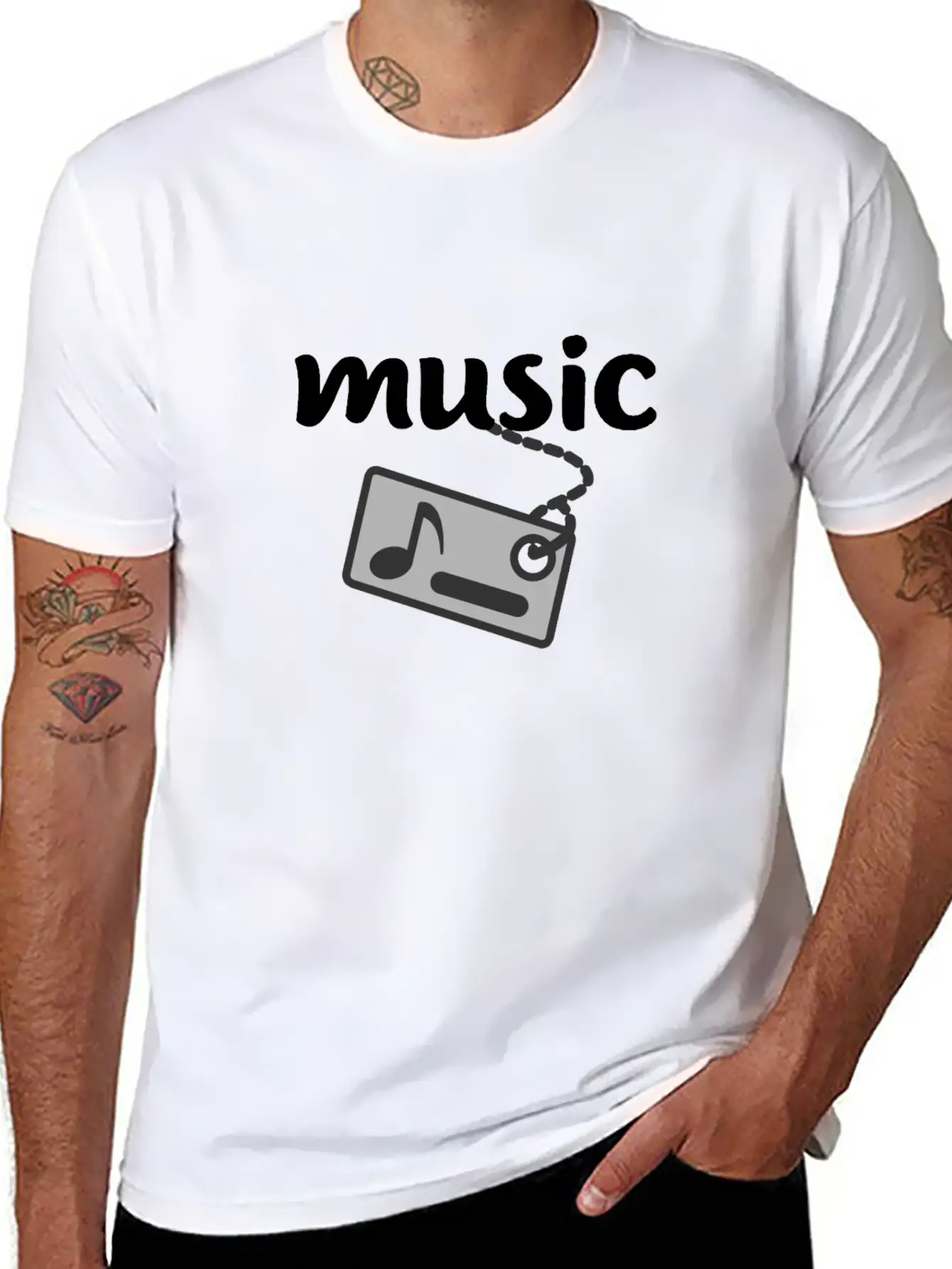 Music Pop Rock Jazz Gospel Rhythm Gift Idea Unisex Short Sleeve Soft Cotton T-Shirt – Casual Everyday Wear