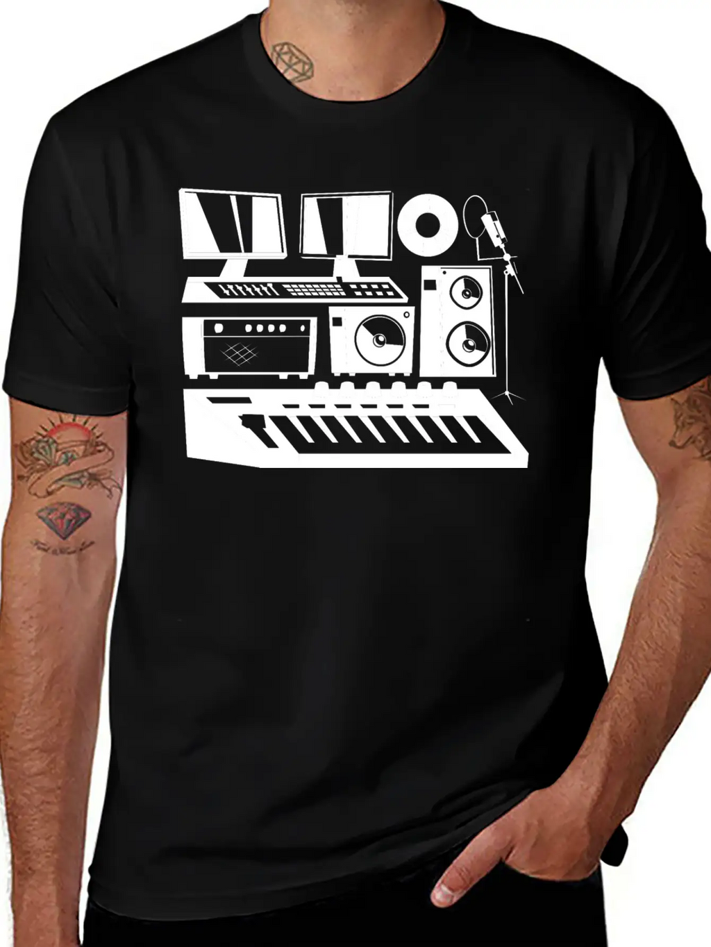 Music Producer - Audio Engineer Musician Sound Guy Unisex Casual T-Shirt – Clean Design For Daily Comfort