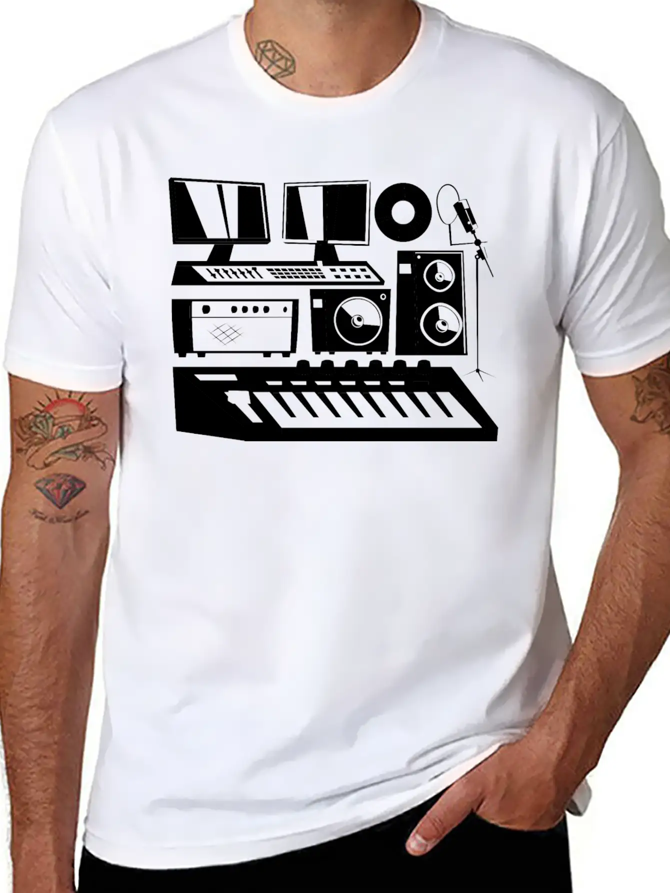 Music Producer - Audio Engineer Musician Sound Guy Unisex Casual T-Shirt – Clean Design For Daily Comfort