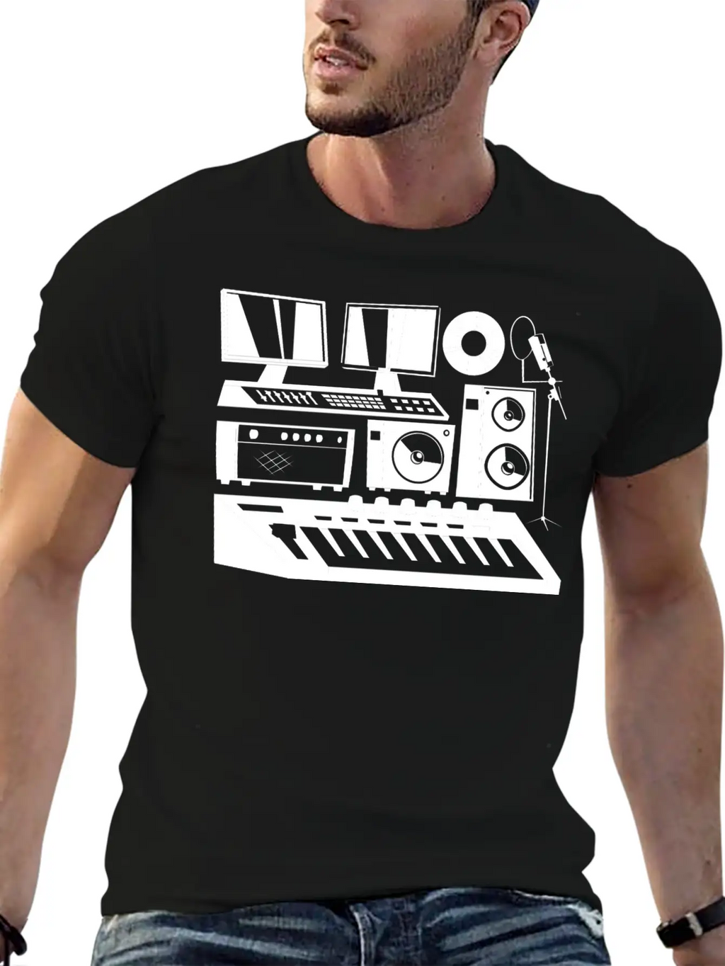 Music Producer - Audio Engineer Musician Sound Guy Unisex Casual T-Shirt – Clean Design For Daily Comfort
