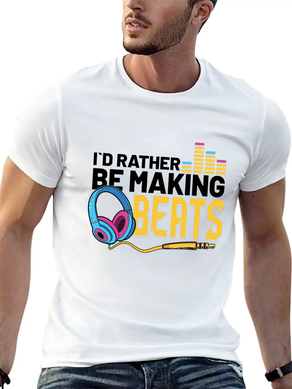 Music Producer Audio Engineer Sound Guy Gift Idea Breathable Soft Cotton T-Shirt – Timeless Casual Look