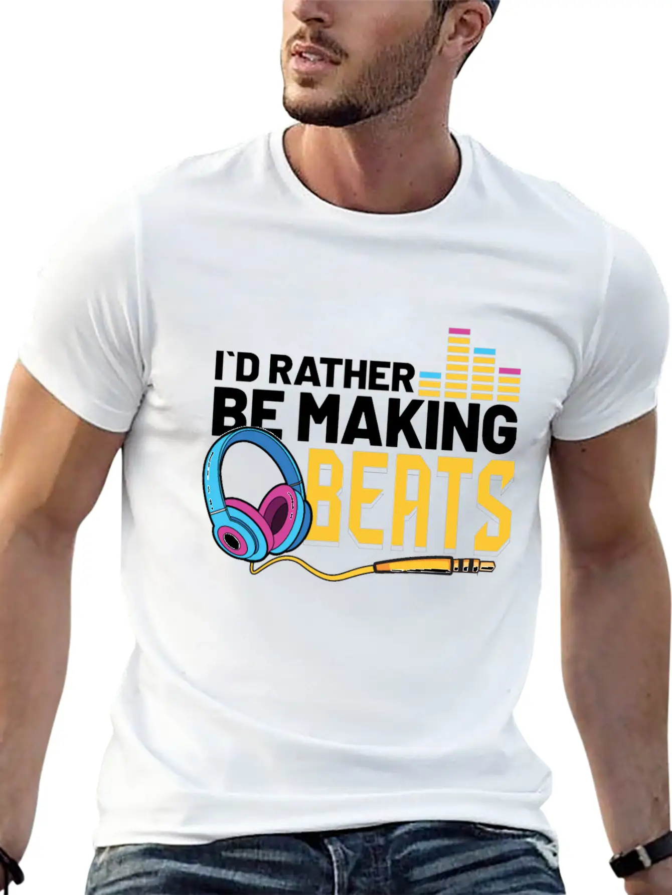 Music Producer Audio Engineer Sound Guy Gift Idea Breathable Soft Cotton T-Shirt – Timeless Casual Look
