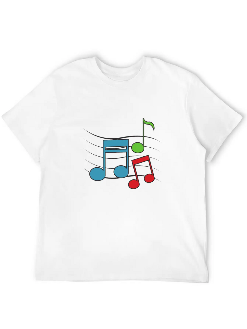 MUSIC ROCK LOVE Casual Graphic T-Shirt – Simple And Comfortable Daily Wear