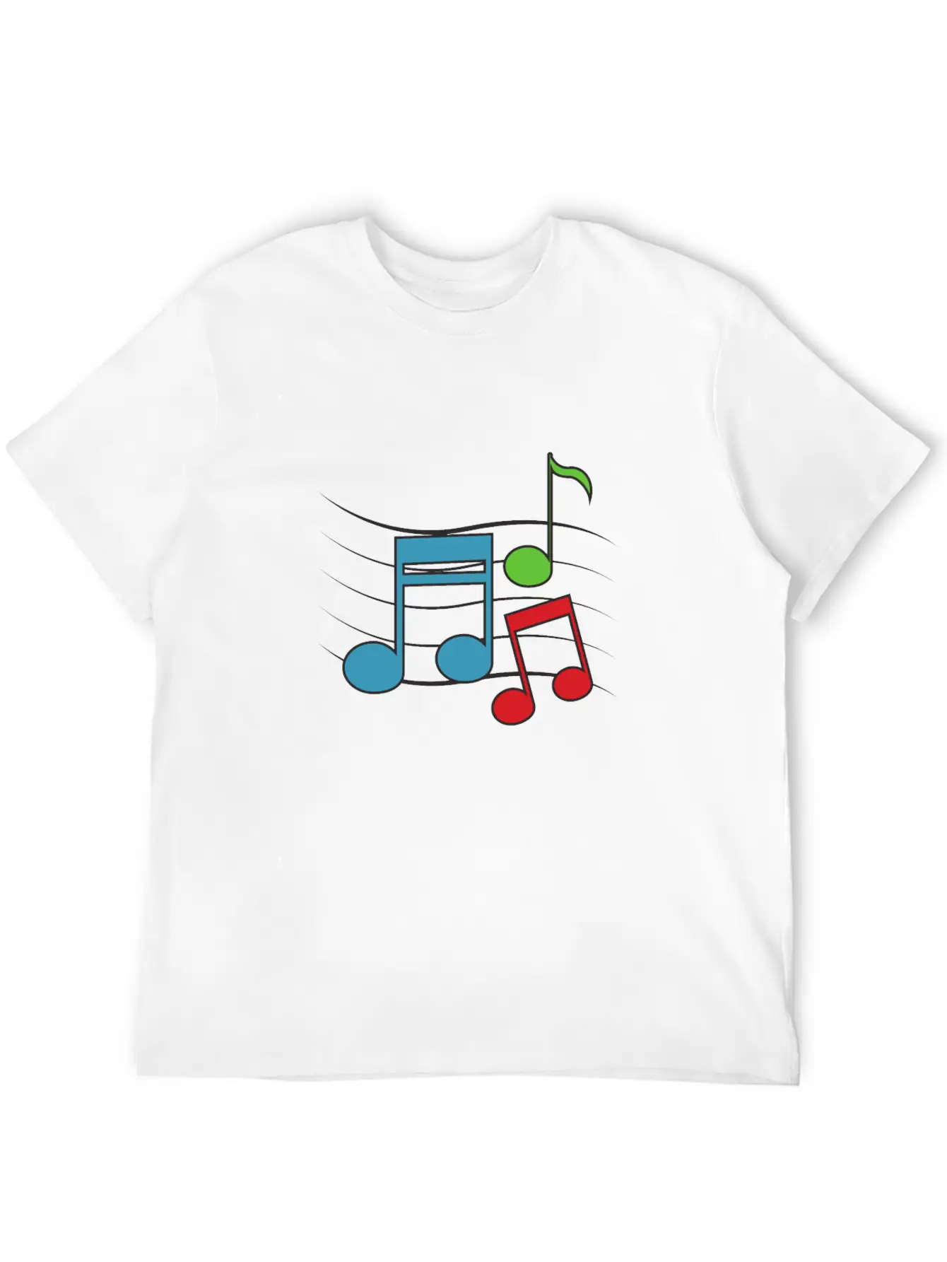 MUSIC ROCK LOVE Casual Graphic T-Shirt – Simple And Comfortable Daily Wear
