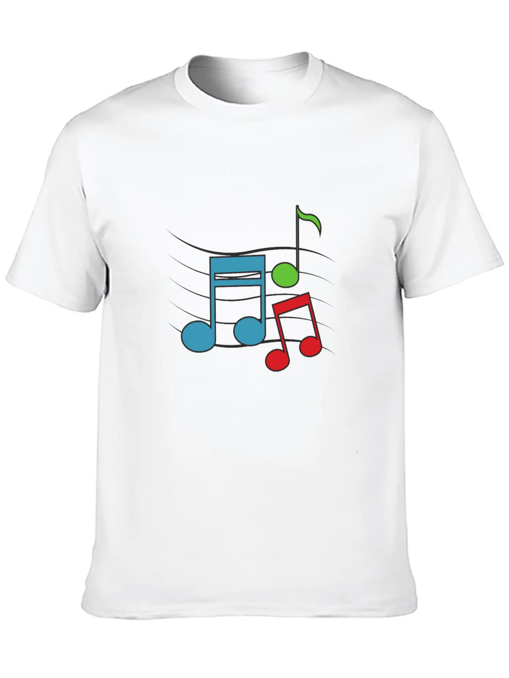 MUSIC ROCK LOVE Casual Graphic T-Shirt – Simple And Comfortable Daily Wear