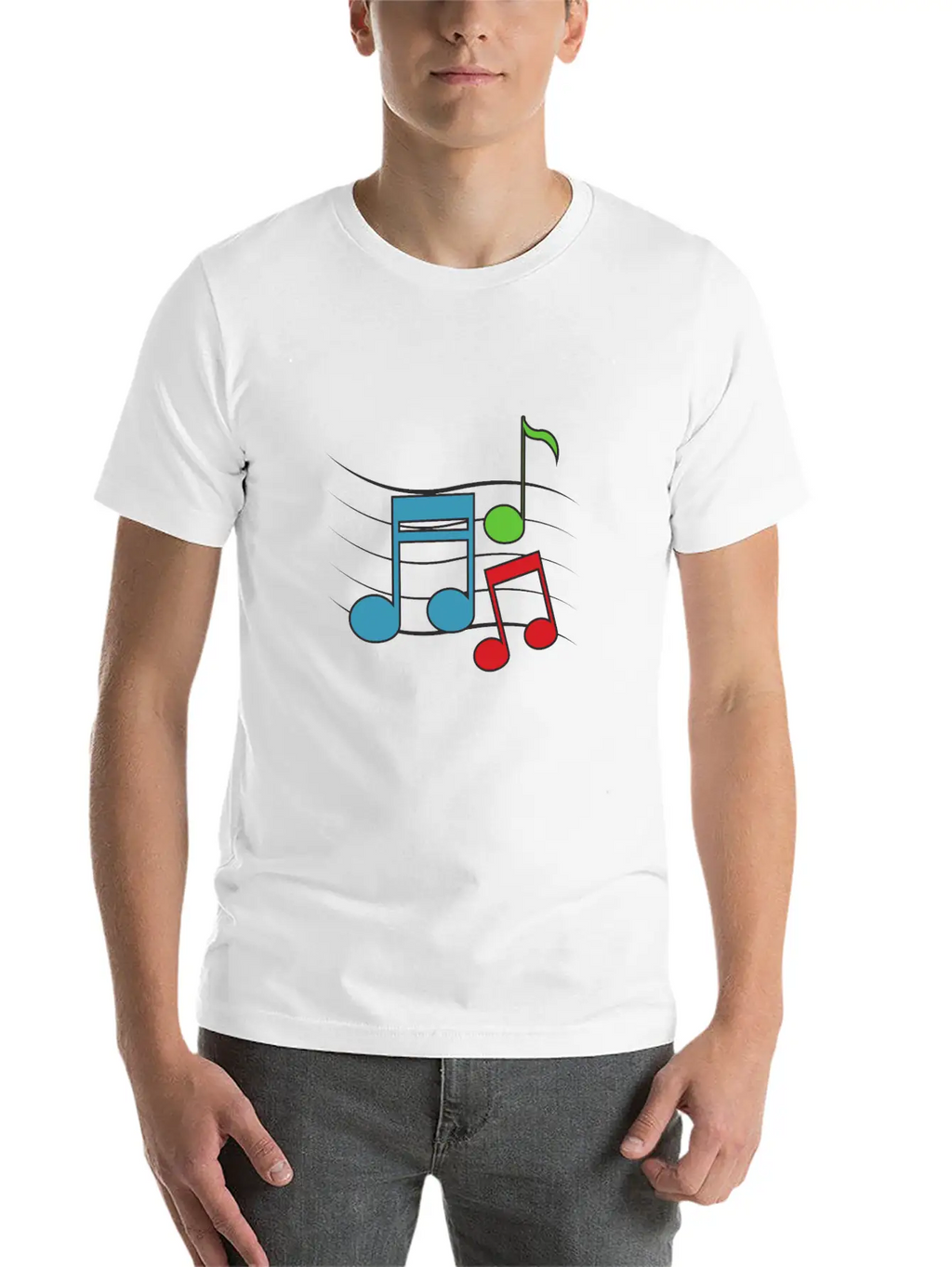 MUSIC ROCK LOVE Casual Graphic T-Shirt – Simple And Comfortable Daily Wear