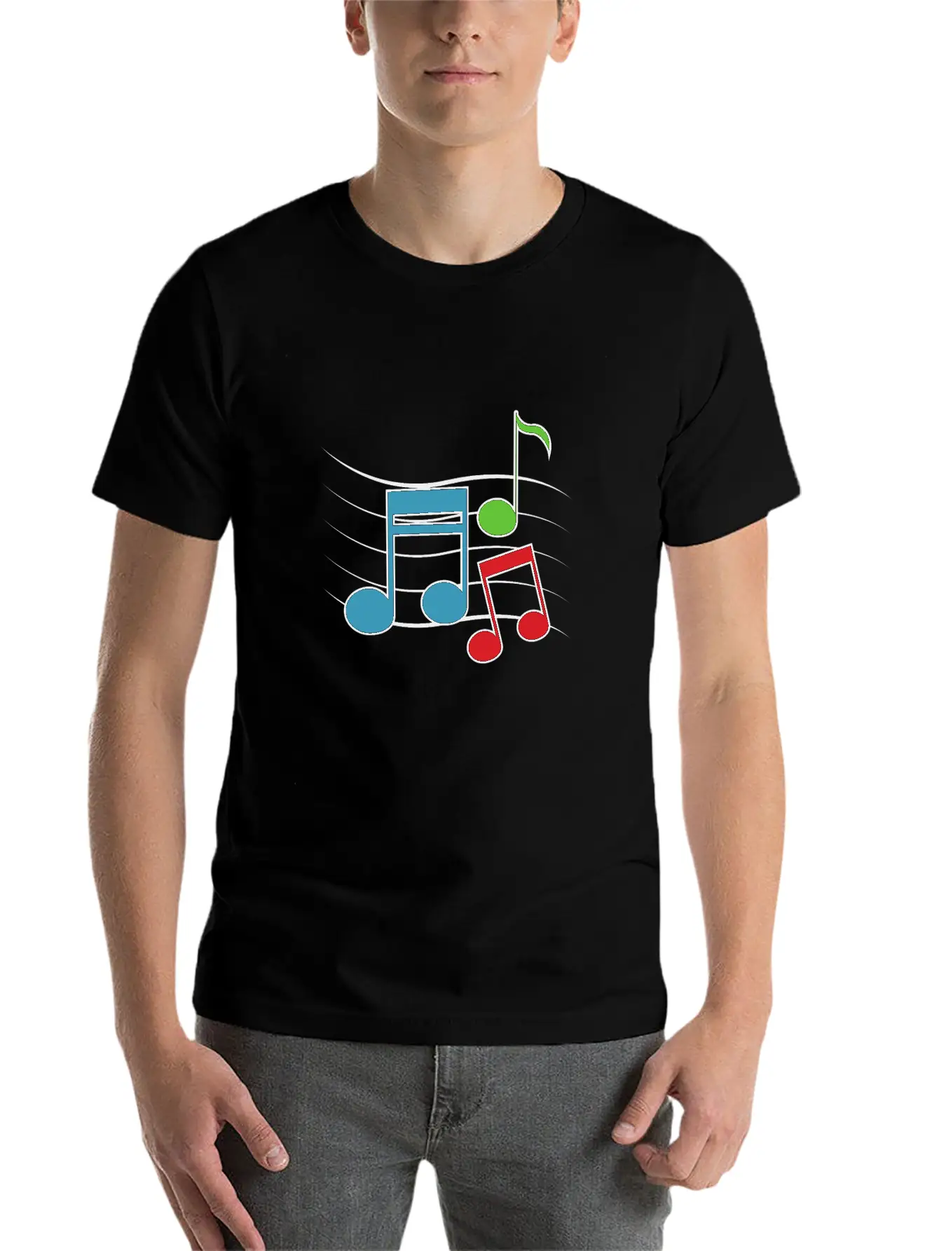 MUSIC ROCK LOVE Casual Graphic T-Shirt – Simple And Comfortable Daily Wear