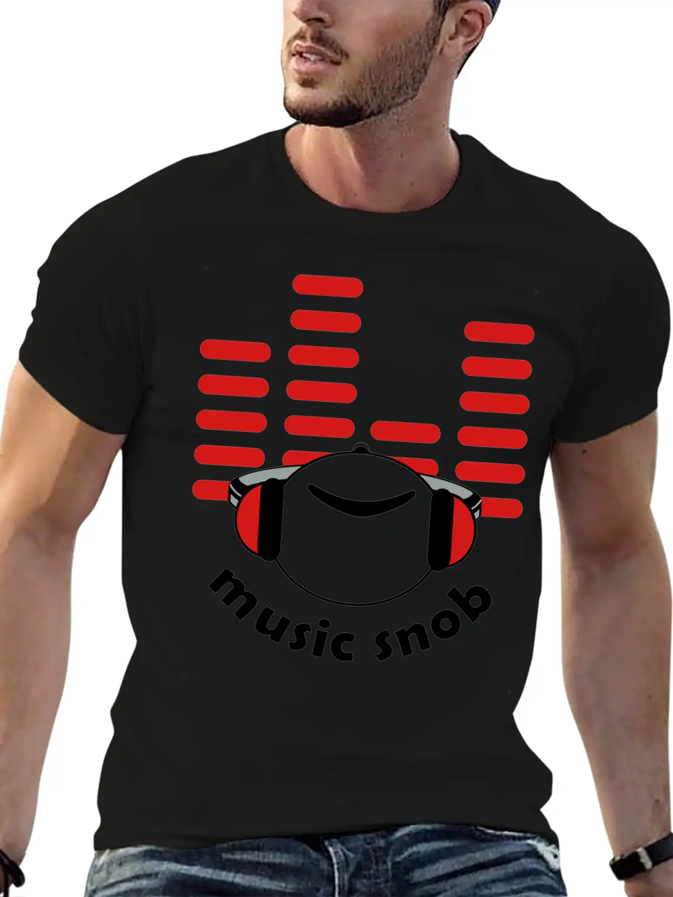 Music Snob Breathable Soft Cotton T-Shirt – Timeless Casual Look