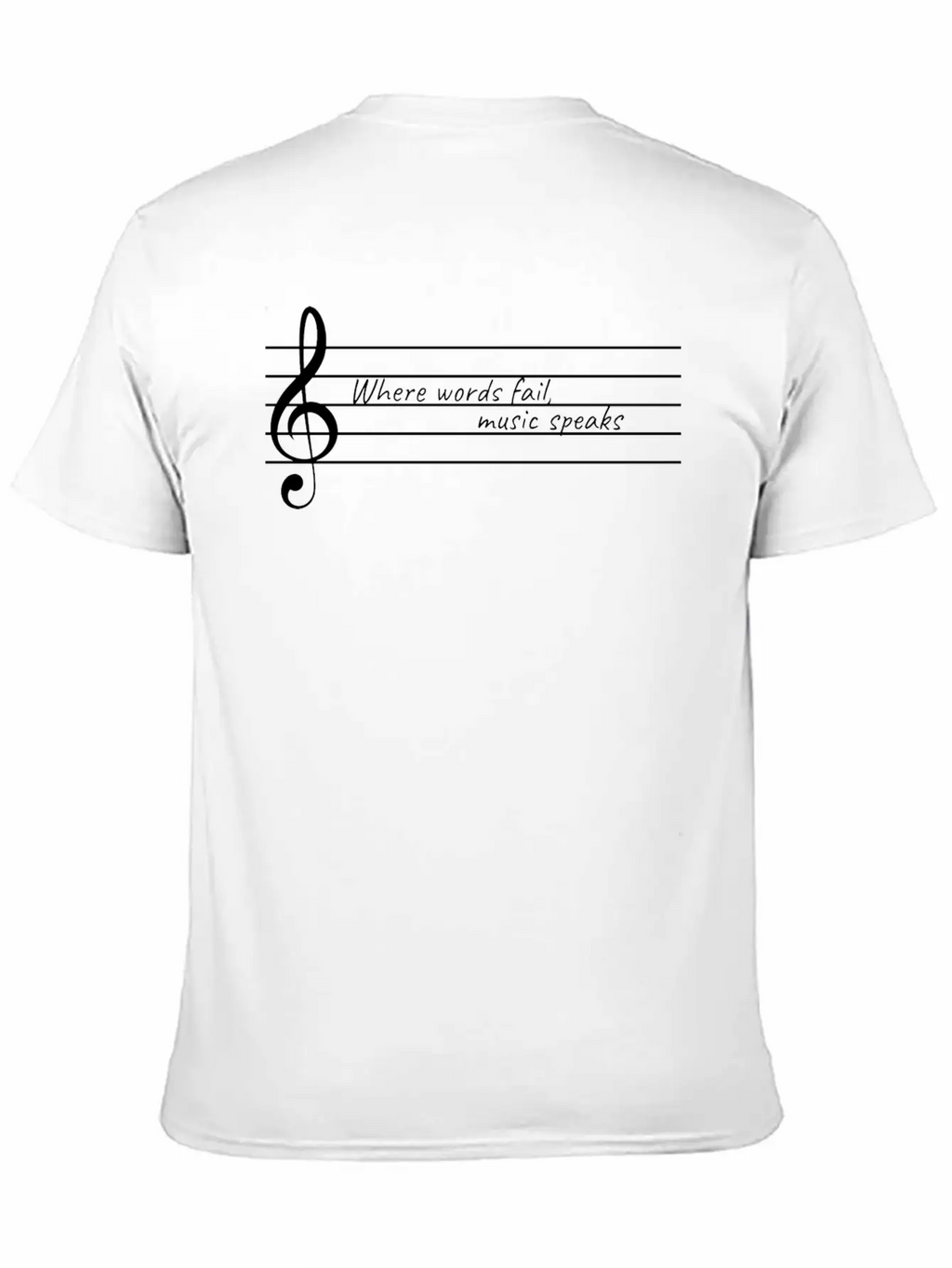 Music Speaks Gift Raving Concert Party Breathable Soft Cotton T-Shirt – Timeless Casual Look
