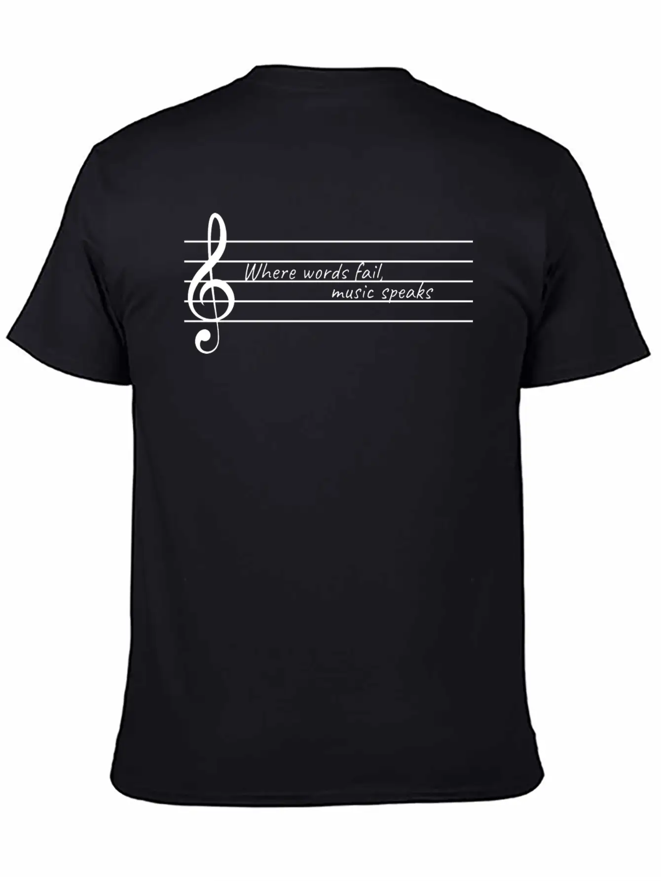 Music Speaks Gift Raving Concert Party Breathable Soft Cotton T-Shirt – Timeless Casual Look