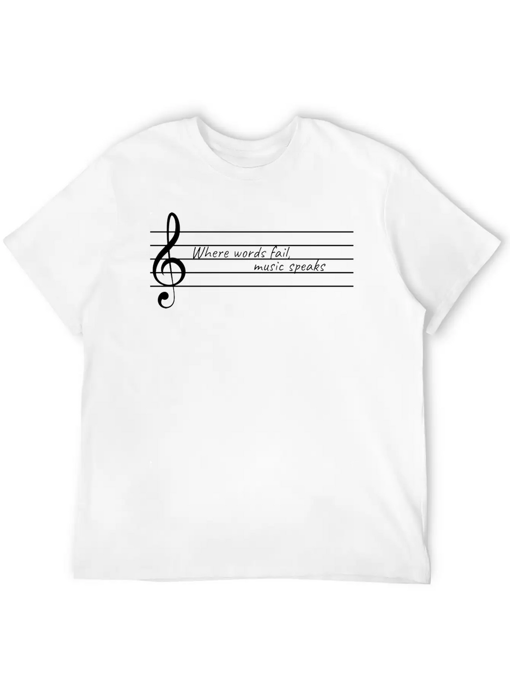 Music Speaks Gift Raving Concert Party Breathable Soft Cotton T-Shirt – Timeless Casual Look