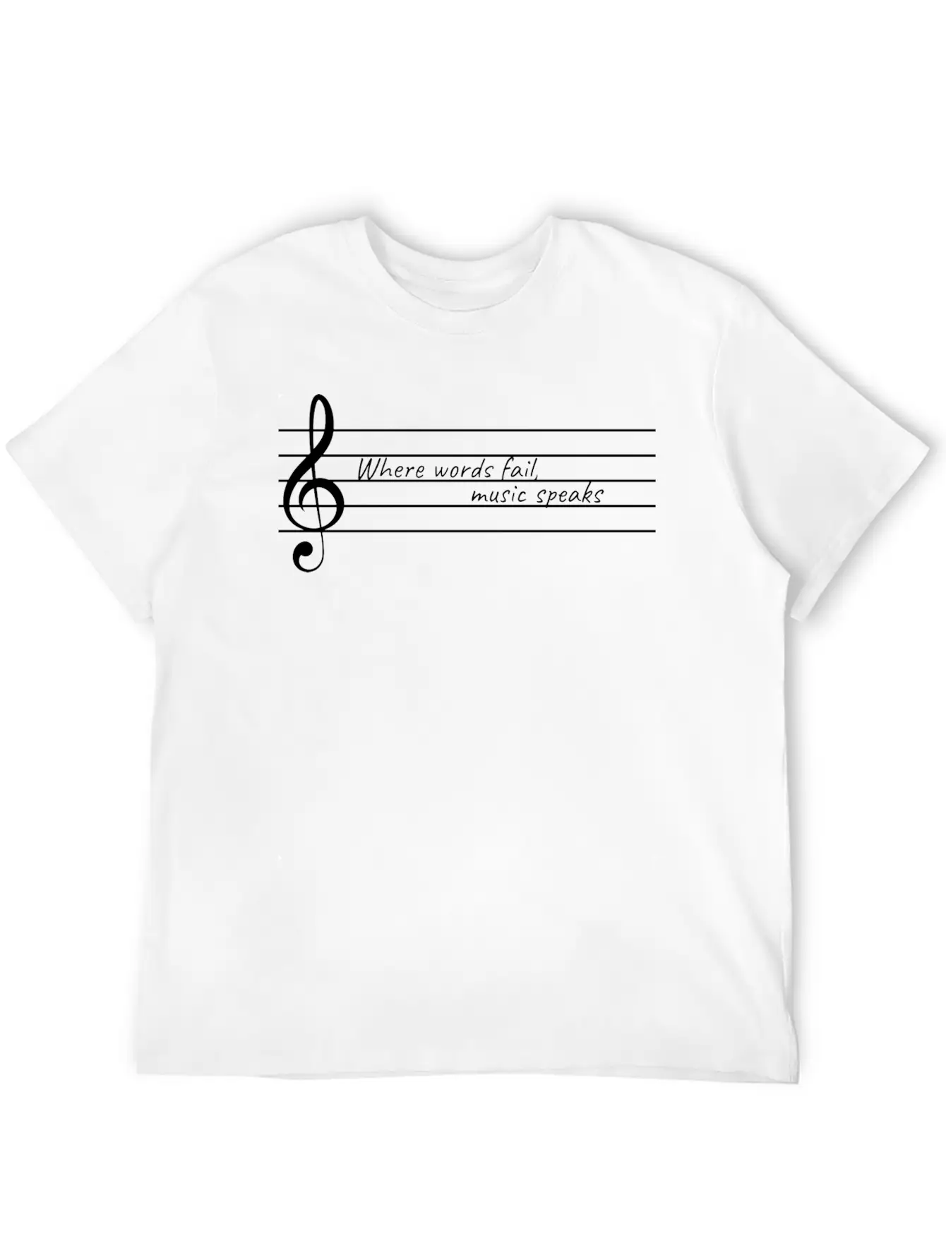Music Speaks Gift Raving Concert Party Breathable Soft Cotton T-Shirt – Timeless Casual Look