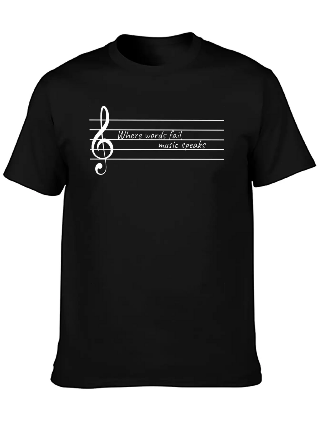 Music Speaks Gift Raving Concert Party Breathable Soft Cotton T-Shirt – Timeless Casual Look