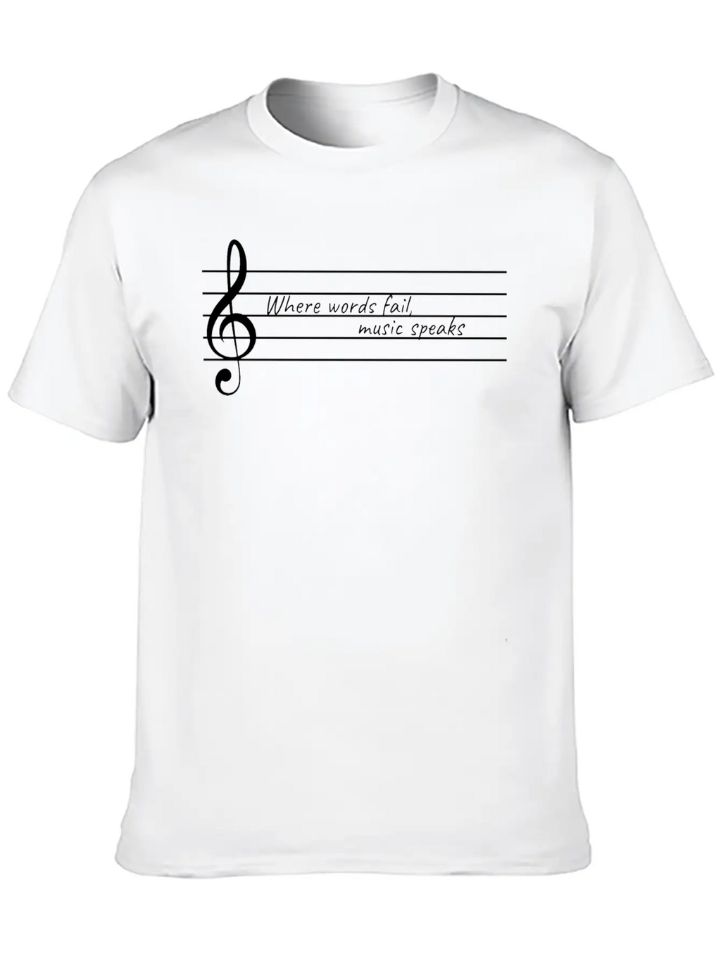 Music Speaks Gift Raving Concert Party Breathable Soft Cotton T-Shirt – Timeless Casual Look