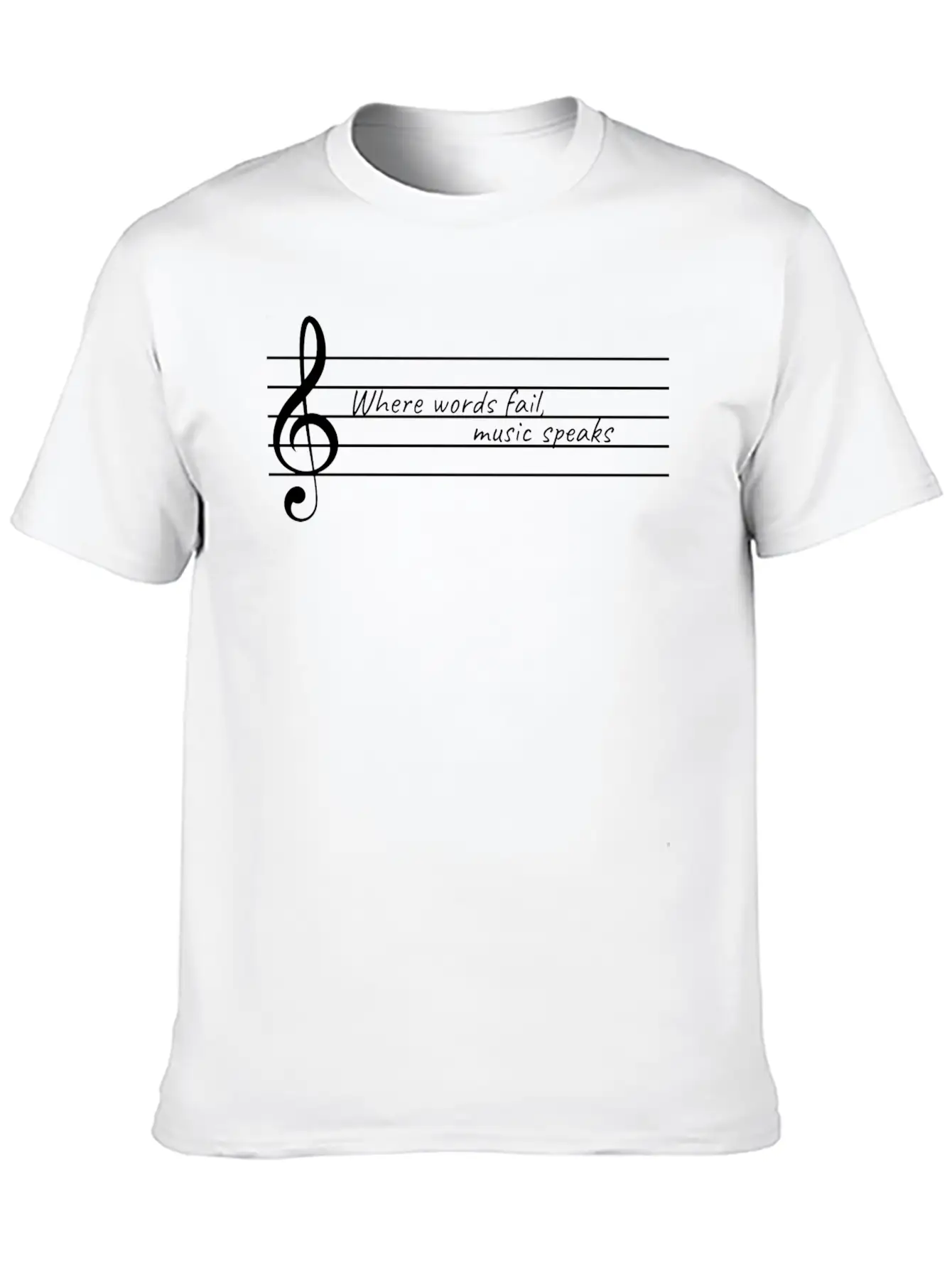 Music Speaks Gift Raving Concert Party Breathable Soft Cotton T-Shirt – Timeless Casual Look