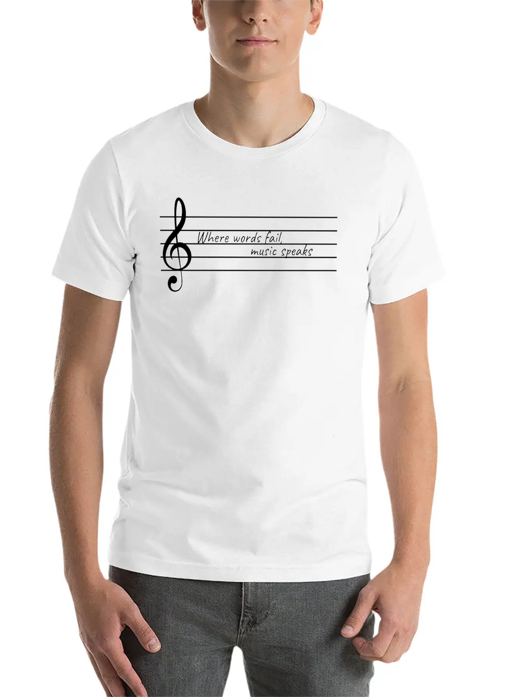 Music Speaks Gift Raving Concert Party Breathable Soft Cotton T-Shirt – Timeless Casual Look