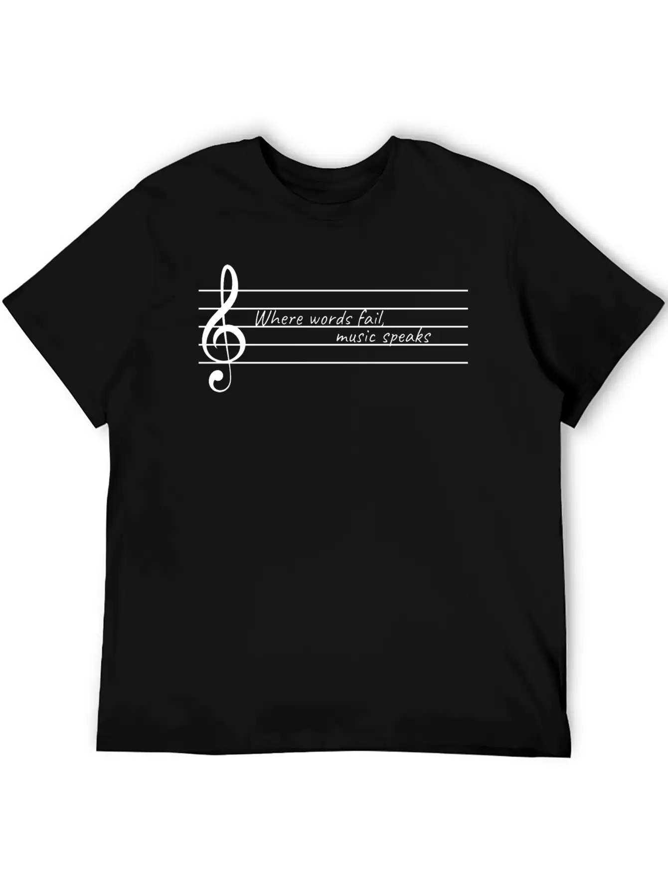 Music Speaks Gift Raving Concert Party Breathable Soft Cotton T-Shirt – Timeless Casual Look