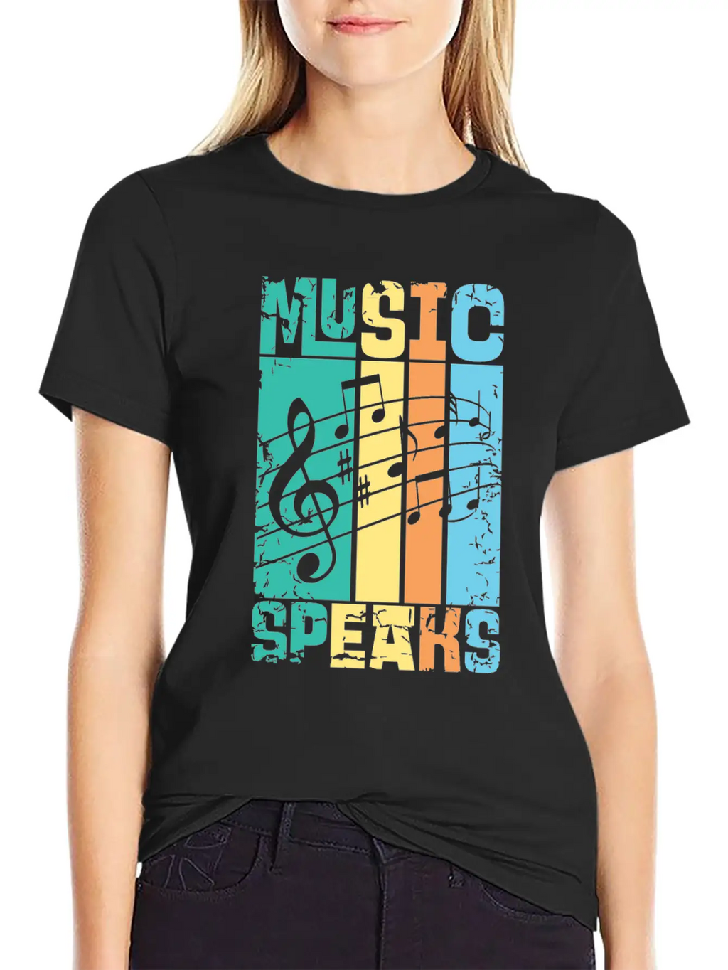 Music Speaks Unisex Casual T-Shirt – Clean Design For Daily Comfort
