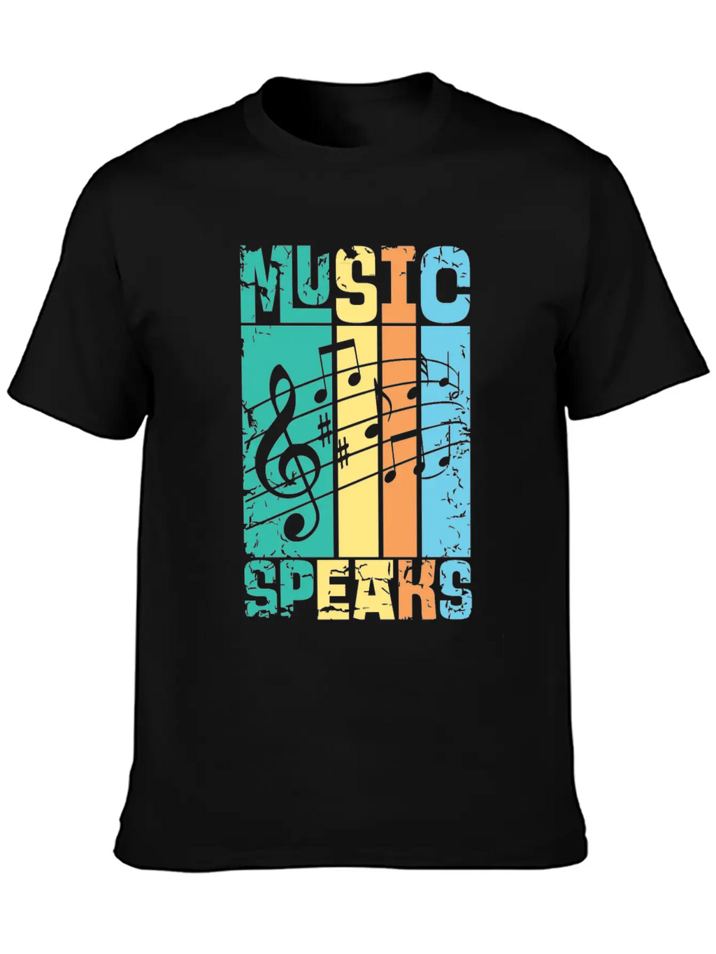 Music Speaks Unisex Casual T-Shirt – Clean Design For Daily Comfort