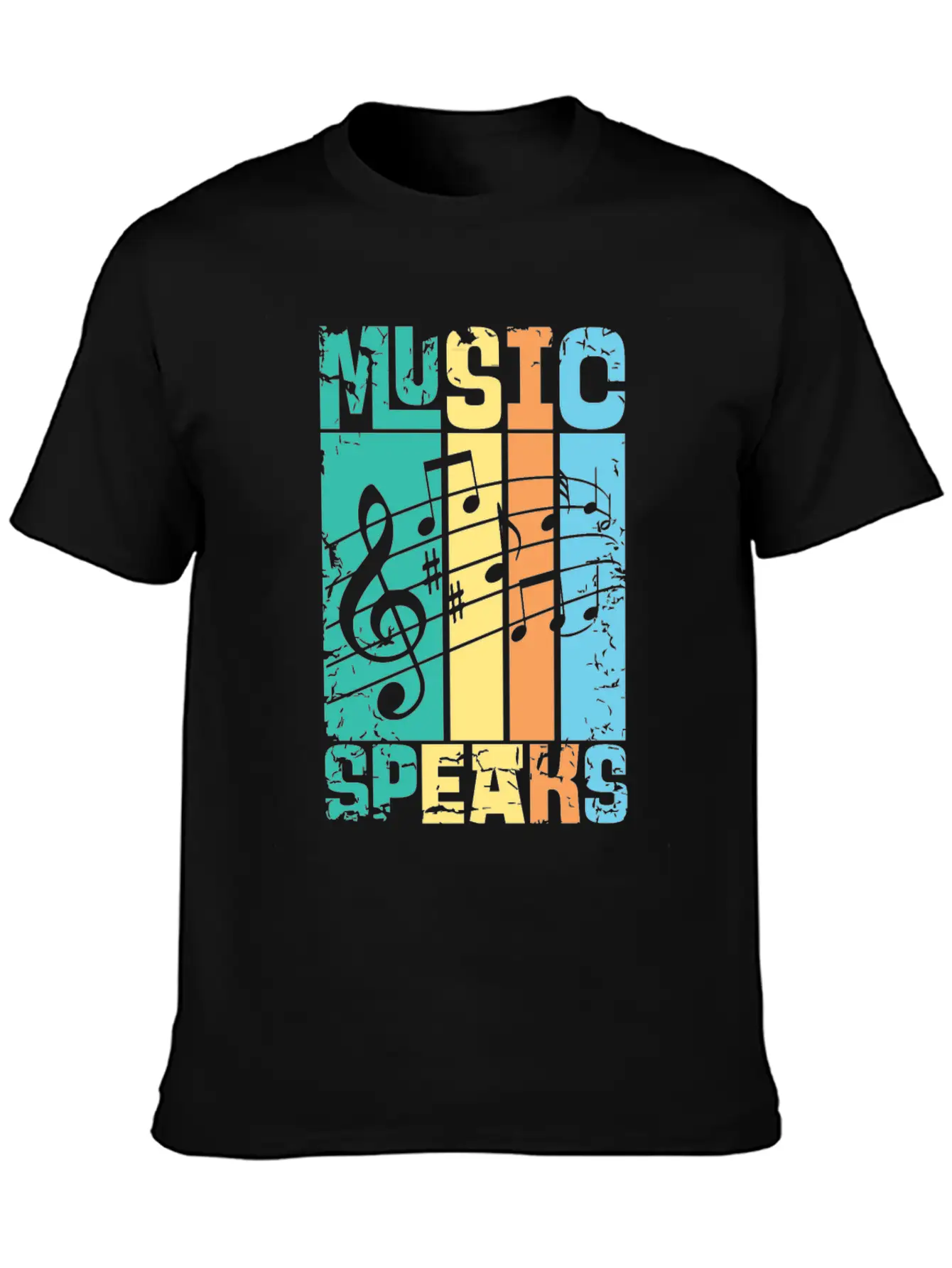 Music Speaks Unisex Casual T-Shirt – Clean Design For Daily Comfort