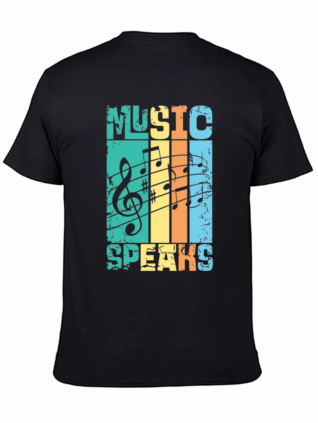 Music Speaks Unisex Casual T-Shirt – Clean Design For Daily Comfort