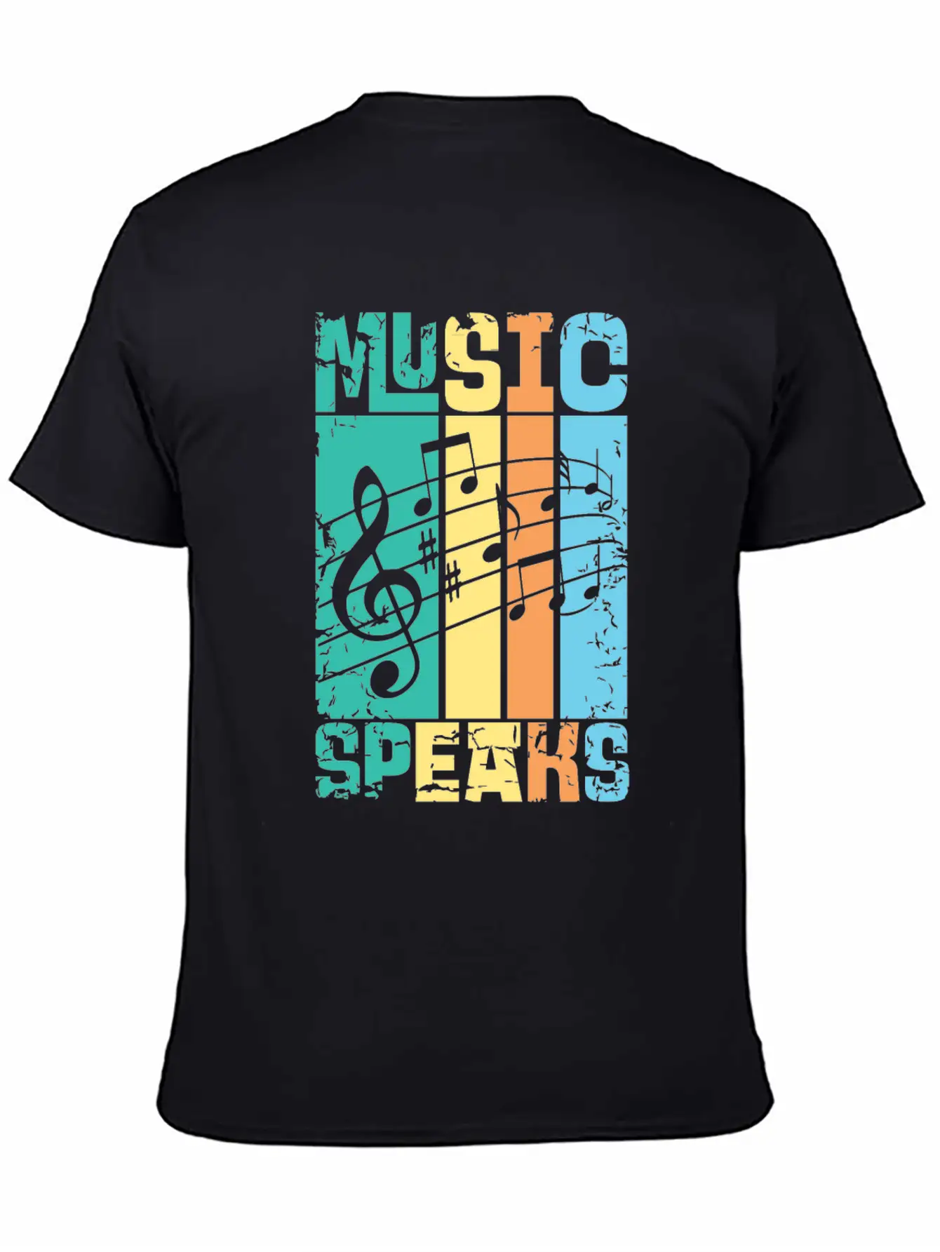 Music Speaks Unisex Casual T-Shirt – Clean Design For Daily Comfort