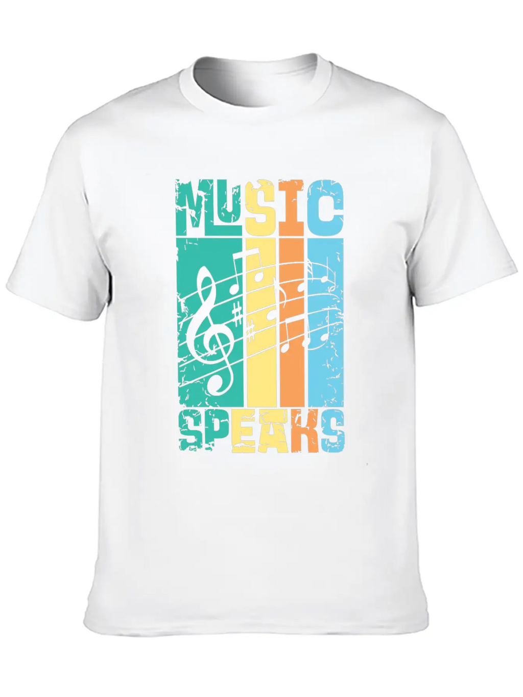 Music Speaks Unisex Casual T-Shirt – Clean Design For Daily Comfort