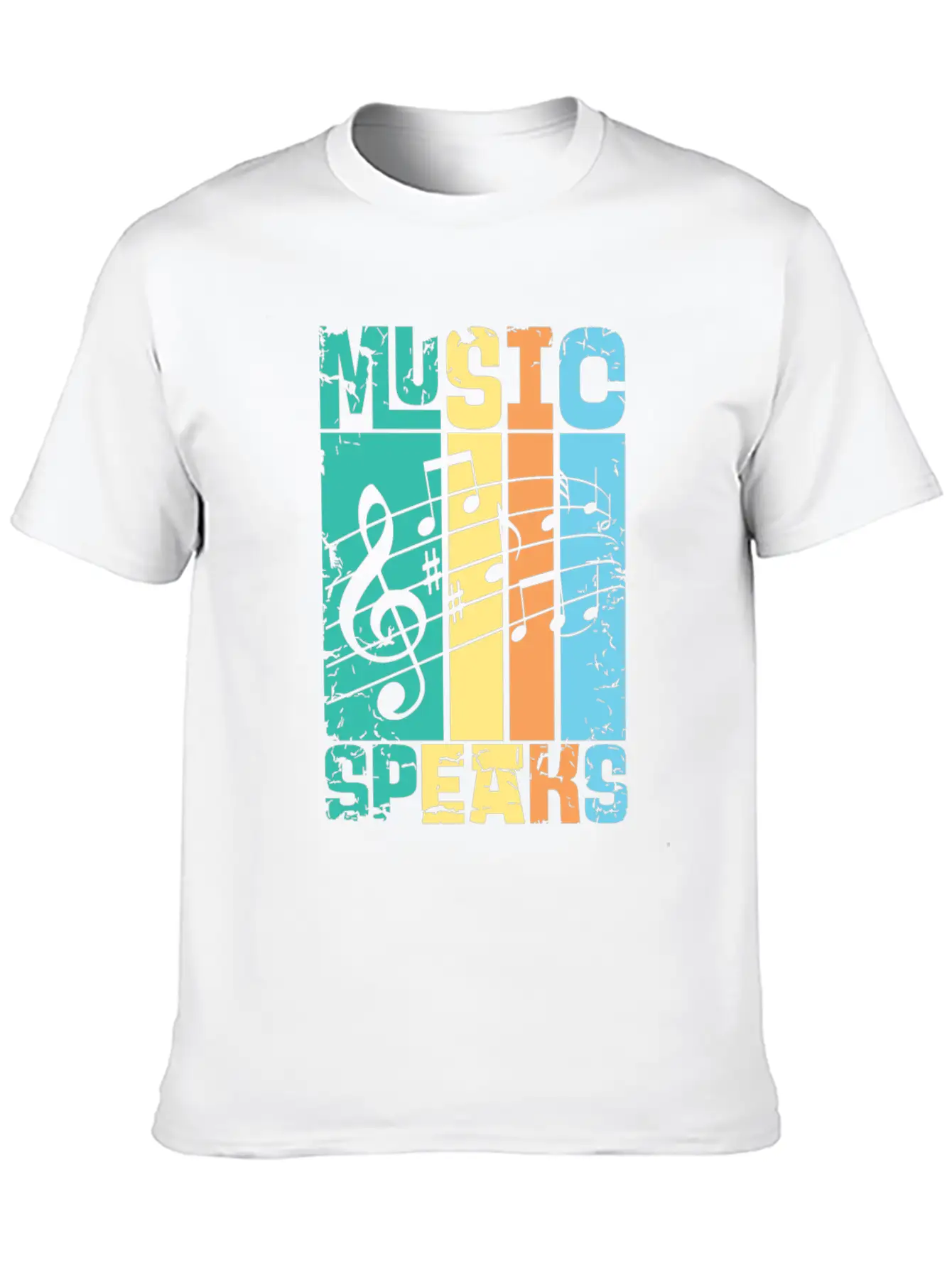 Music Speaks Unisex Casual T-Shirt – Clean Design For Daily Comfort