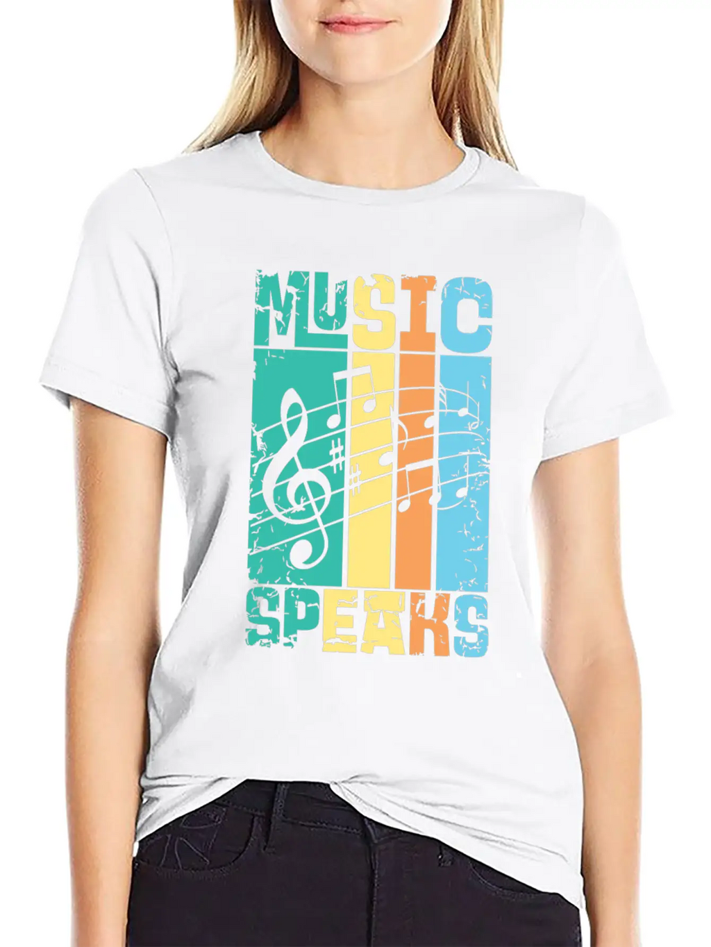 Music Speaks Unisex Casual T-Shirt – Clean Design For Daily Comfort
