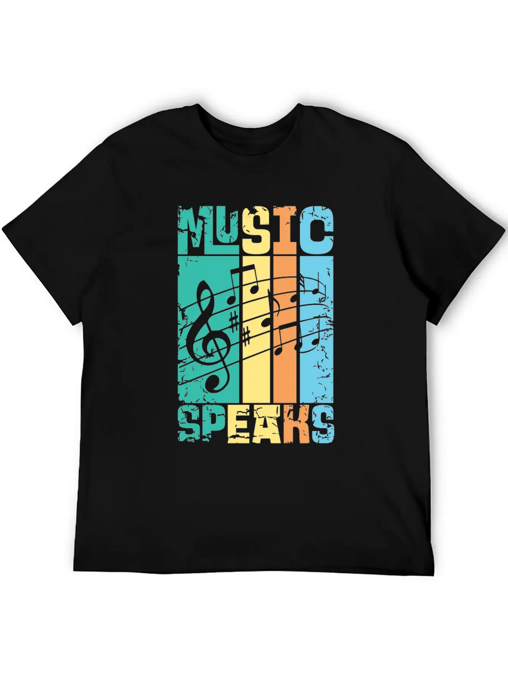 Music Speaks Unisex Casual T-Shirt – Clean Design For Daily Comfort