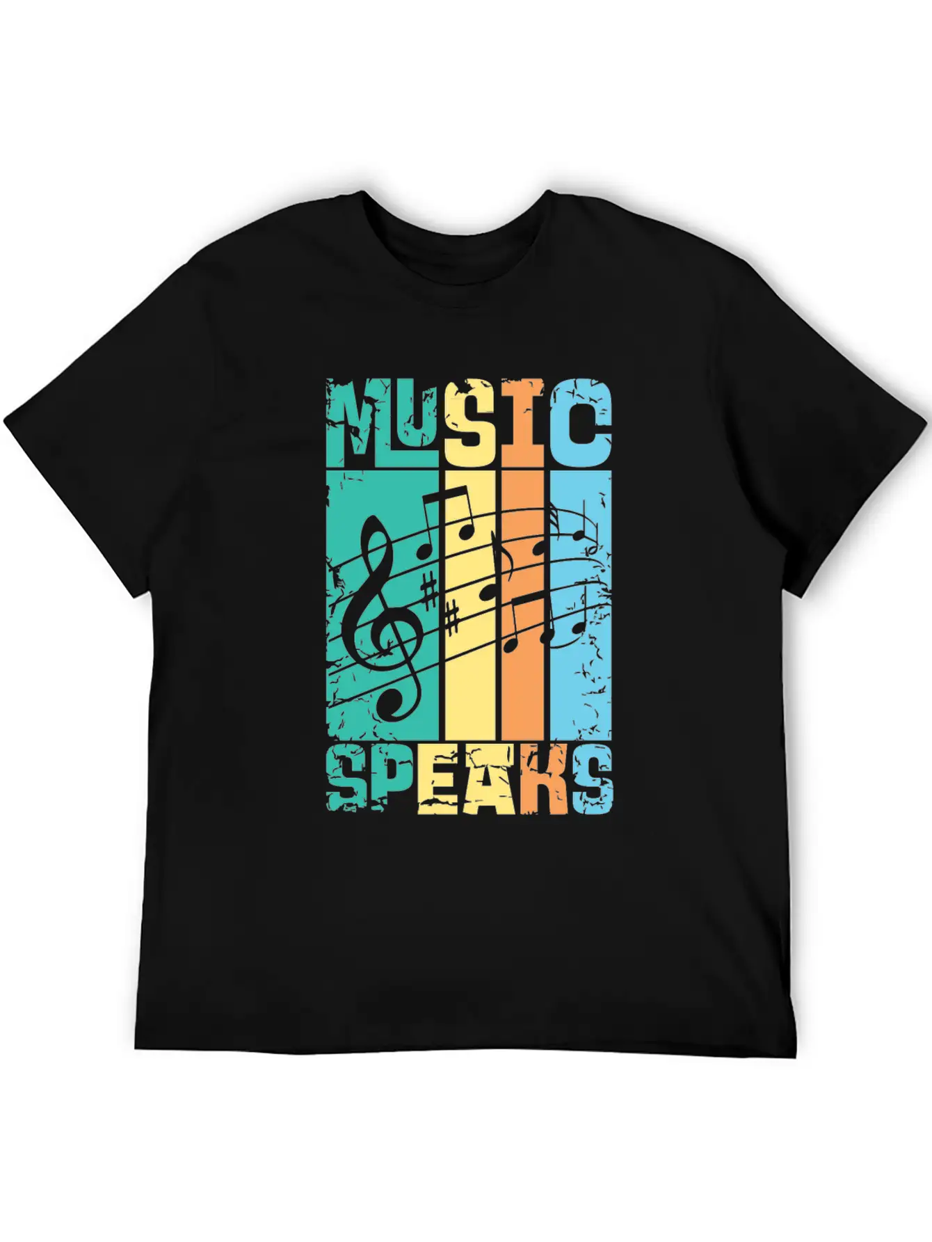 Music Speaks Unisex Casual T-Shirt – Clean Design For Daily Comfort