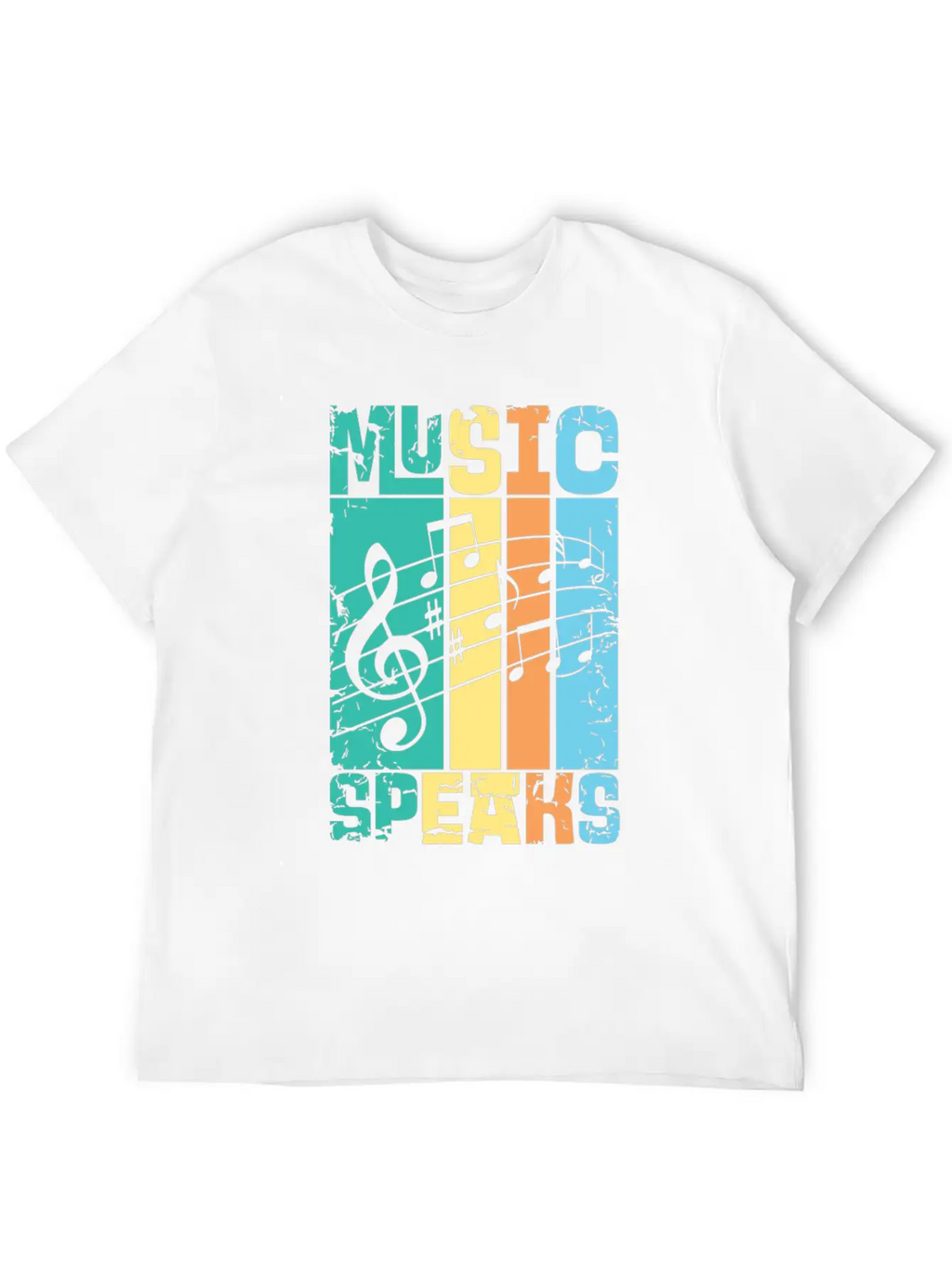 Music Speaks Unisex Casual T-Shirt – Clean Design For Daily Comfort